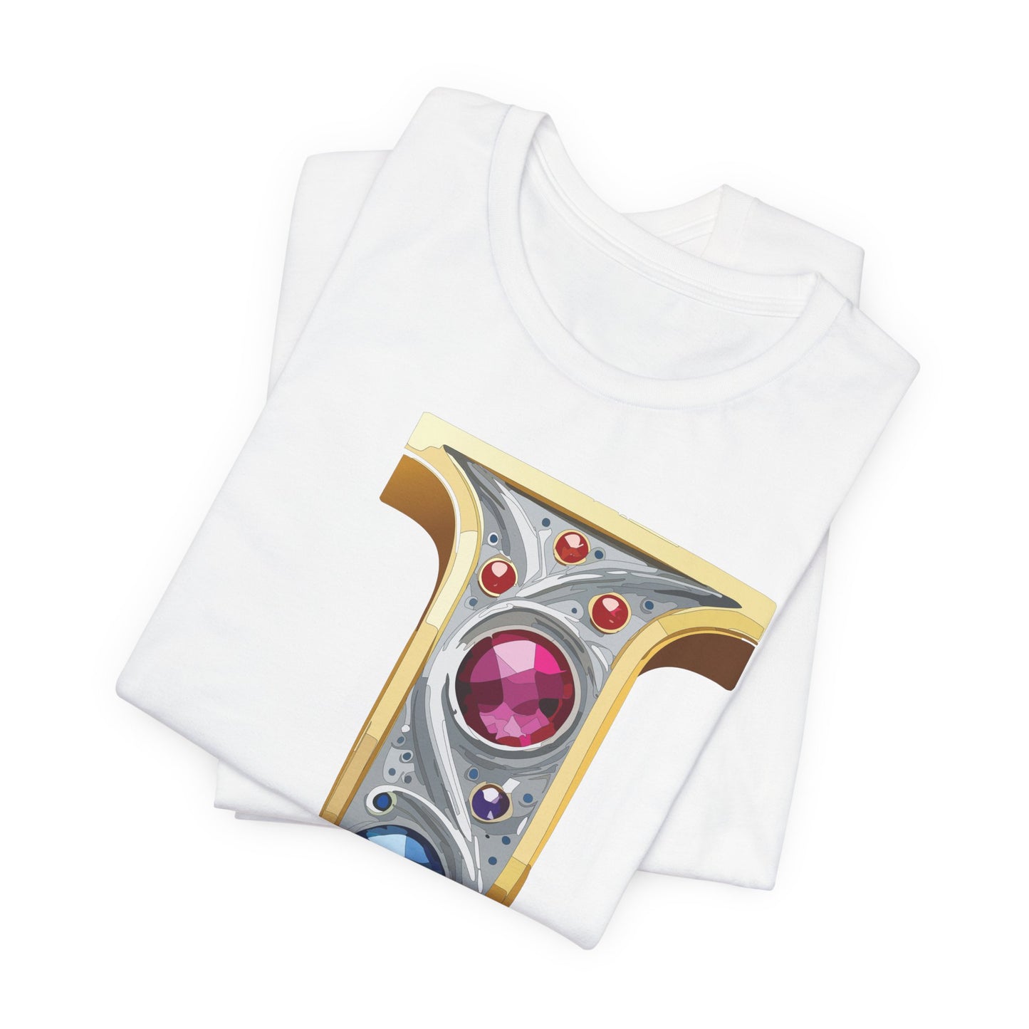 Letter Shirt, Shirt with Letters, Tee Shirt with Gold Letter, Shirt with Antique Letters