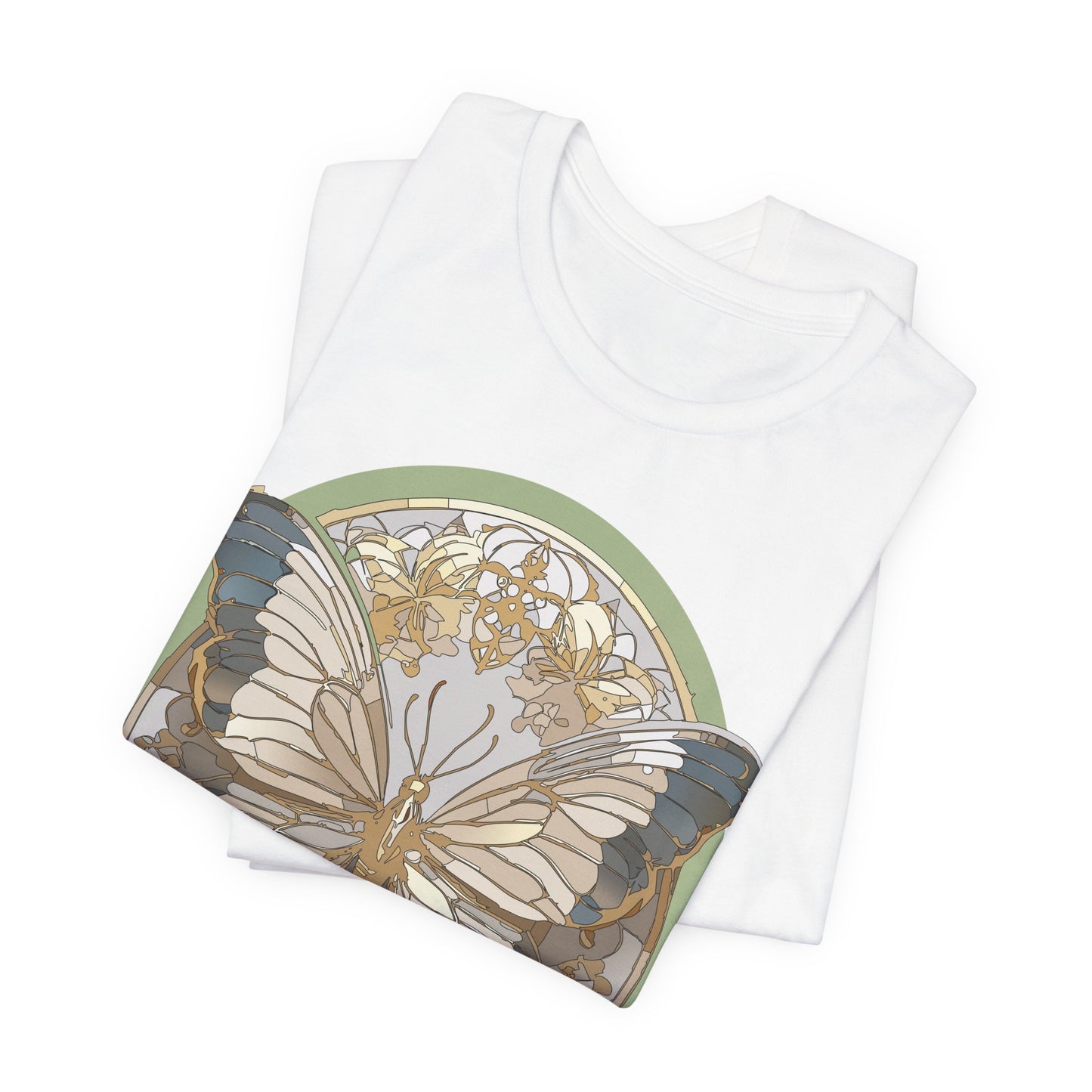 Butterfly Shirt, Shirt with Butterfly, Tee Shirt with Antique Butterfly