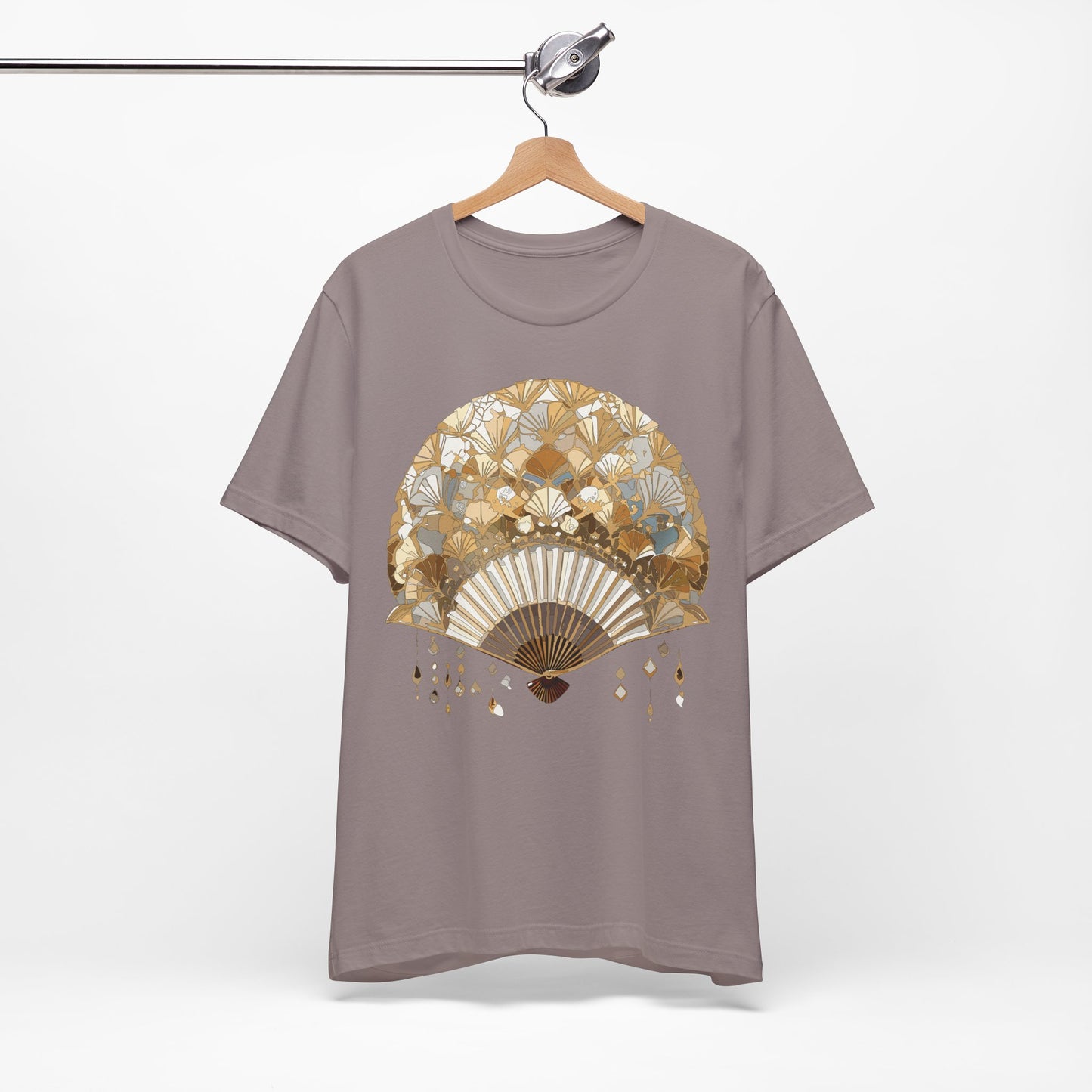 Fan shirt, Shirt with Fan, Tee Shirt with Gold Blower