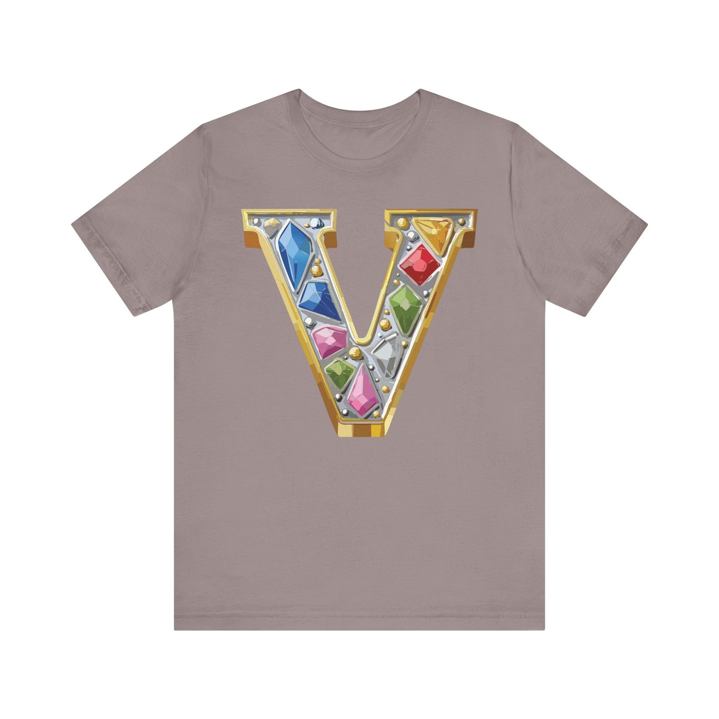 Letter Shirt, Shirt with Letters, Tee Shirt with Gold Letter, Shirt with Antique Letters