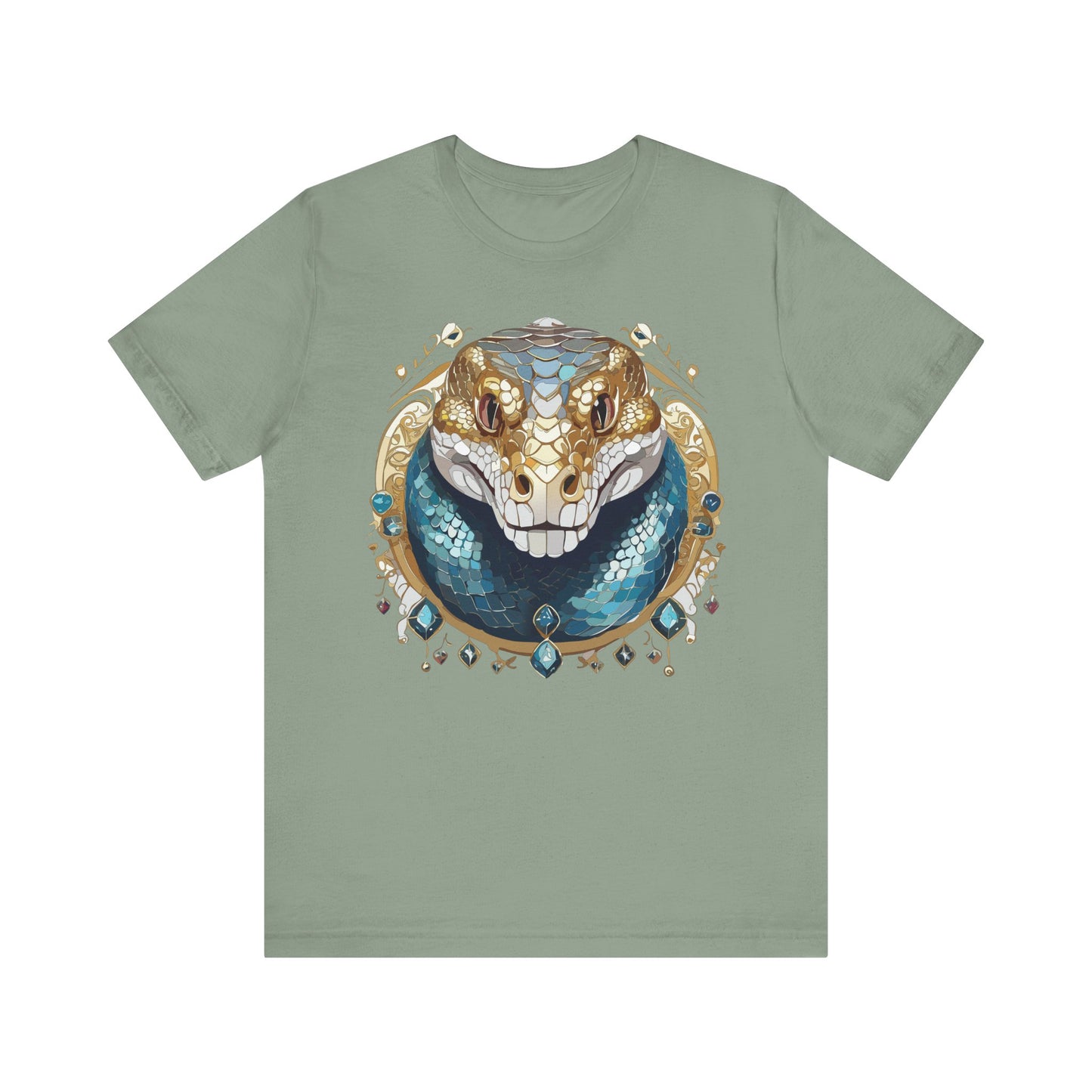 Animal Shirt, Shirt with Animal, Tee Shirt with Gold Animal Medal, Shirt with Antique Animal Medallion