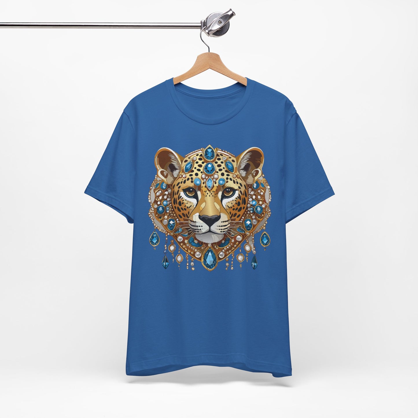 Animal Shirt, Shirt with Animal, Tee Shirt with Gold Animal Medal, Shirt with Antique Animal Medallion