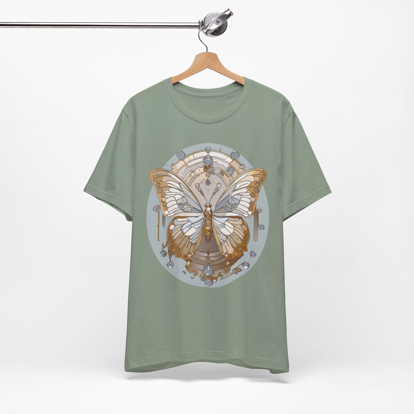 Butterfly Shirt, Shirt with Butterfly, Tee Shirt with Antique Butterfly