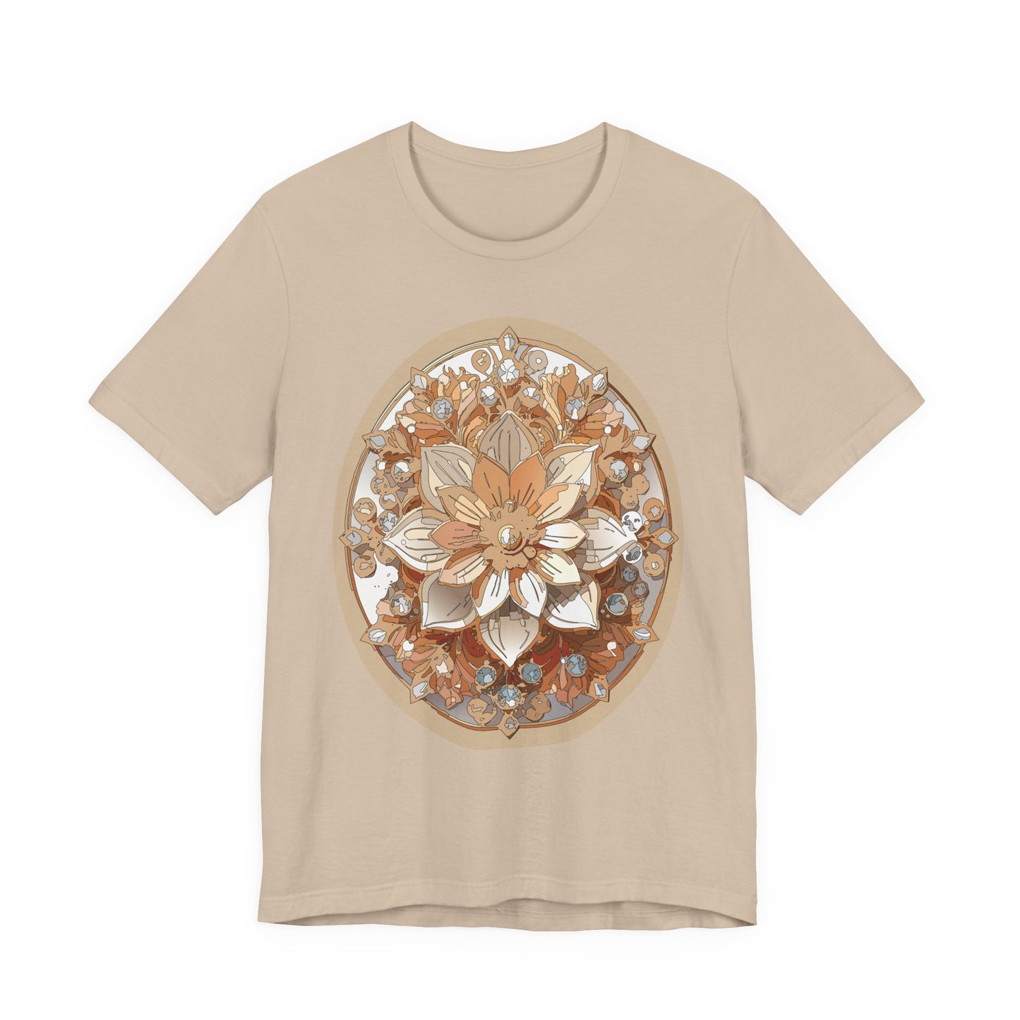 Floral Shirt, Flower Shirt, Tee Shirt with Antique Flower