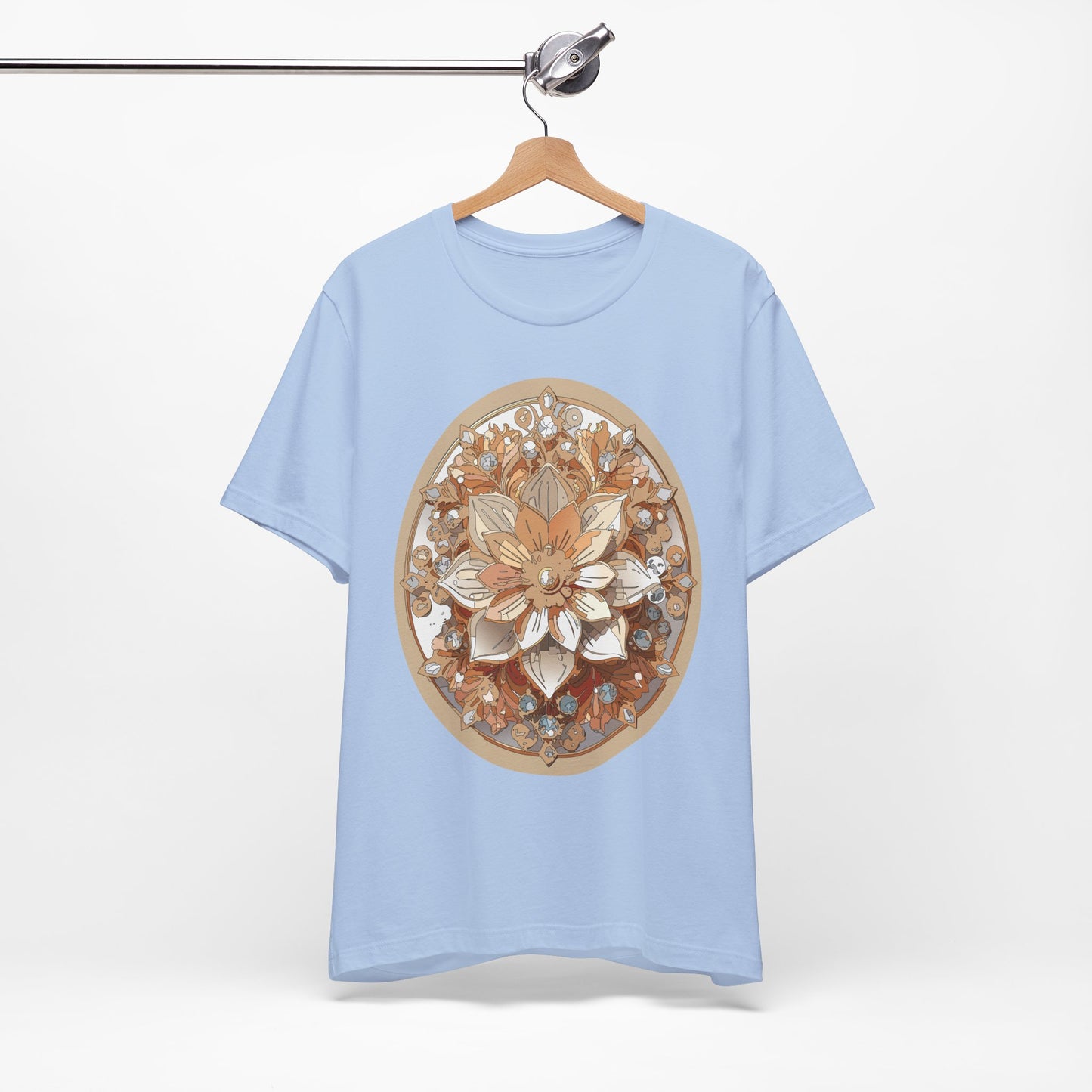 Floral Shirt, Flower Shirt, Tee Shirt with Antique Flower