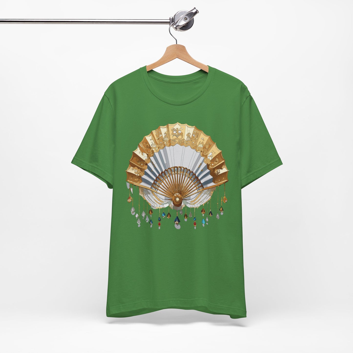 Fan shirt, Shirt with Fan, Tee Shirt with Gold Blower