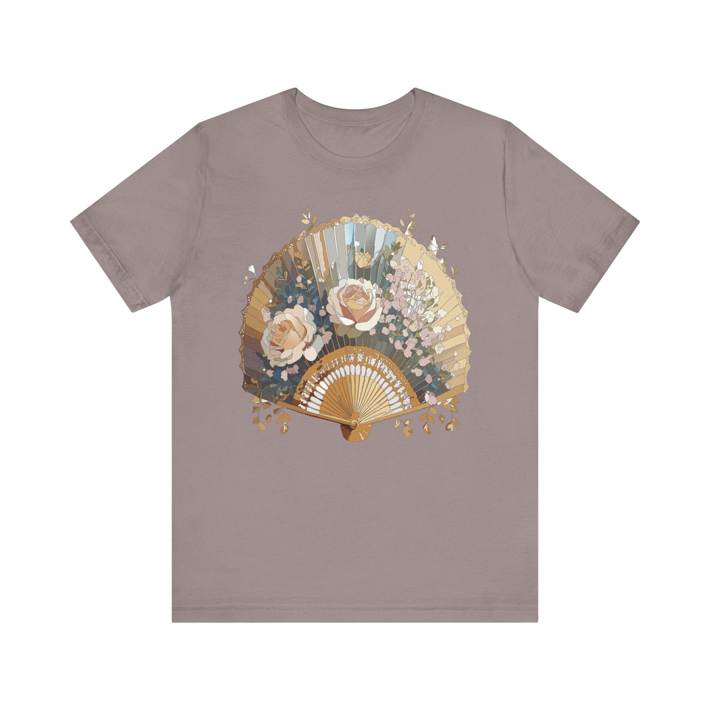 Fan shirt, Shirt with Fan, Tee Shirt with Gold Blower