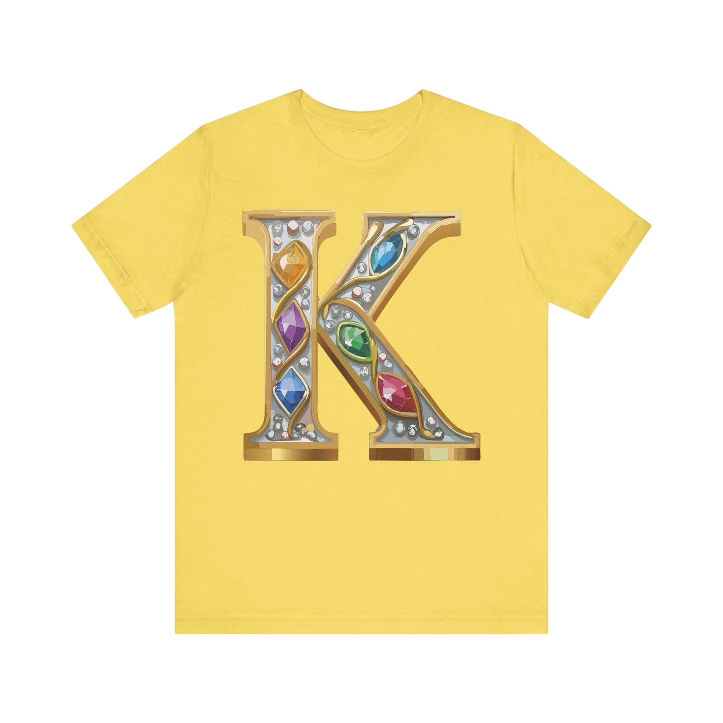 Letter Shirt, Shirt with Letters, Tee Shirt with Gold Letter, Shirt with Antique Letters