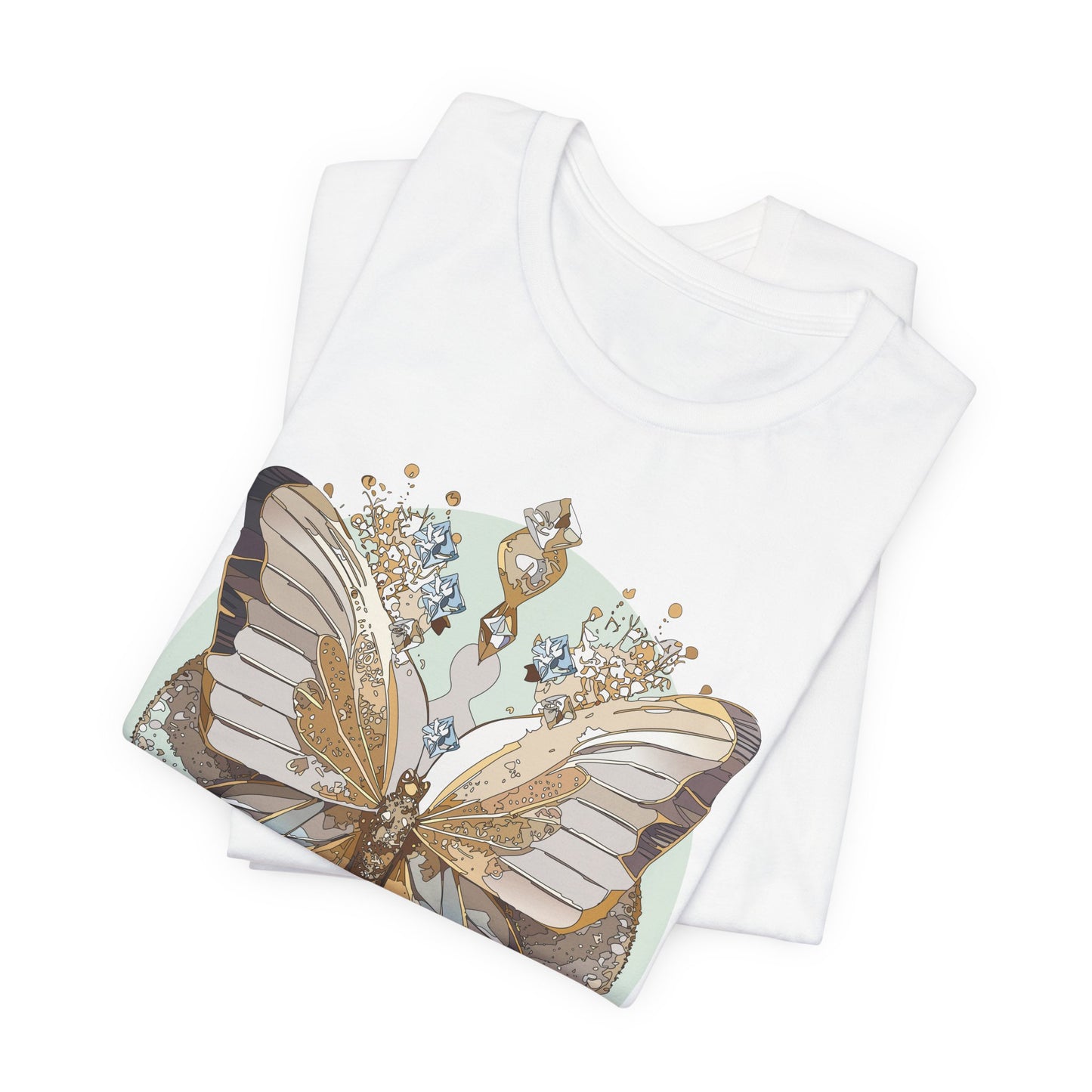 Butterfly Shirt, Shirt with Butterfly, Tee Shirt with Antique Butterfly