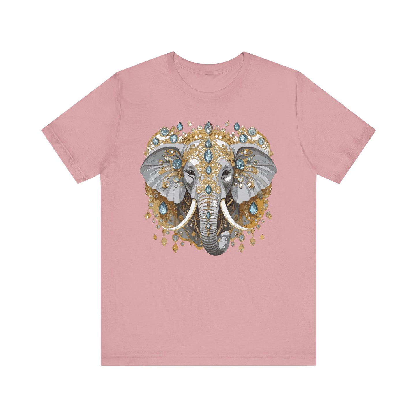 Animal Shirt, Shirt with Animal, Tee Shirt with Gold Animal Medal, Shirt with Antique Animal Medallion