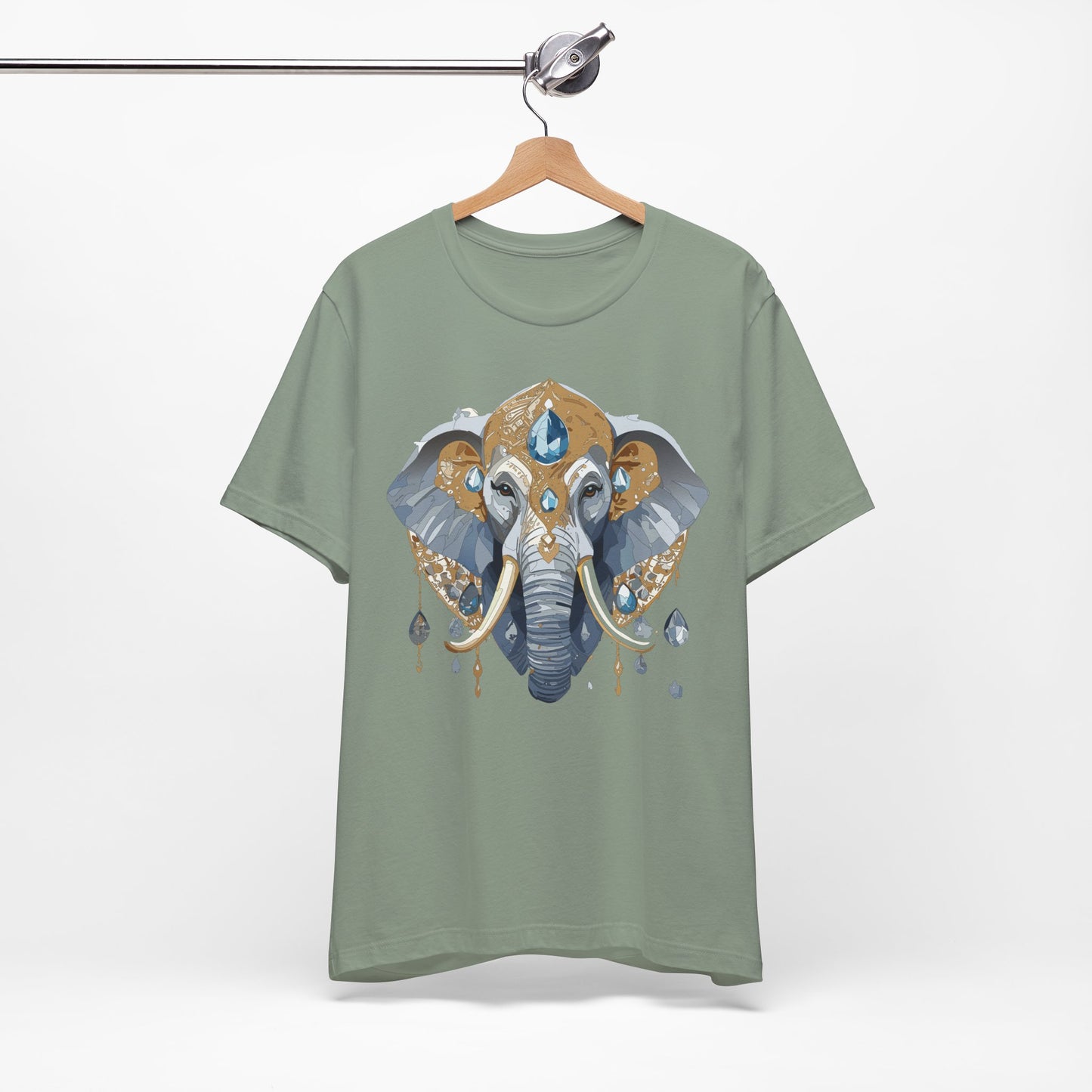 Animal Shirt, Shirt with Animal, Tee Shirt with Gold Animal Medal, Shirt with Antique Animal Medallion