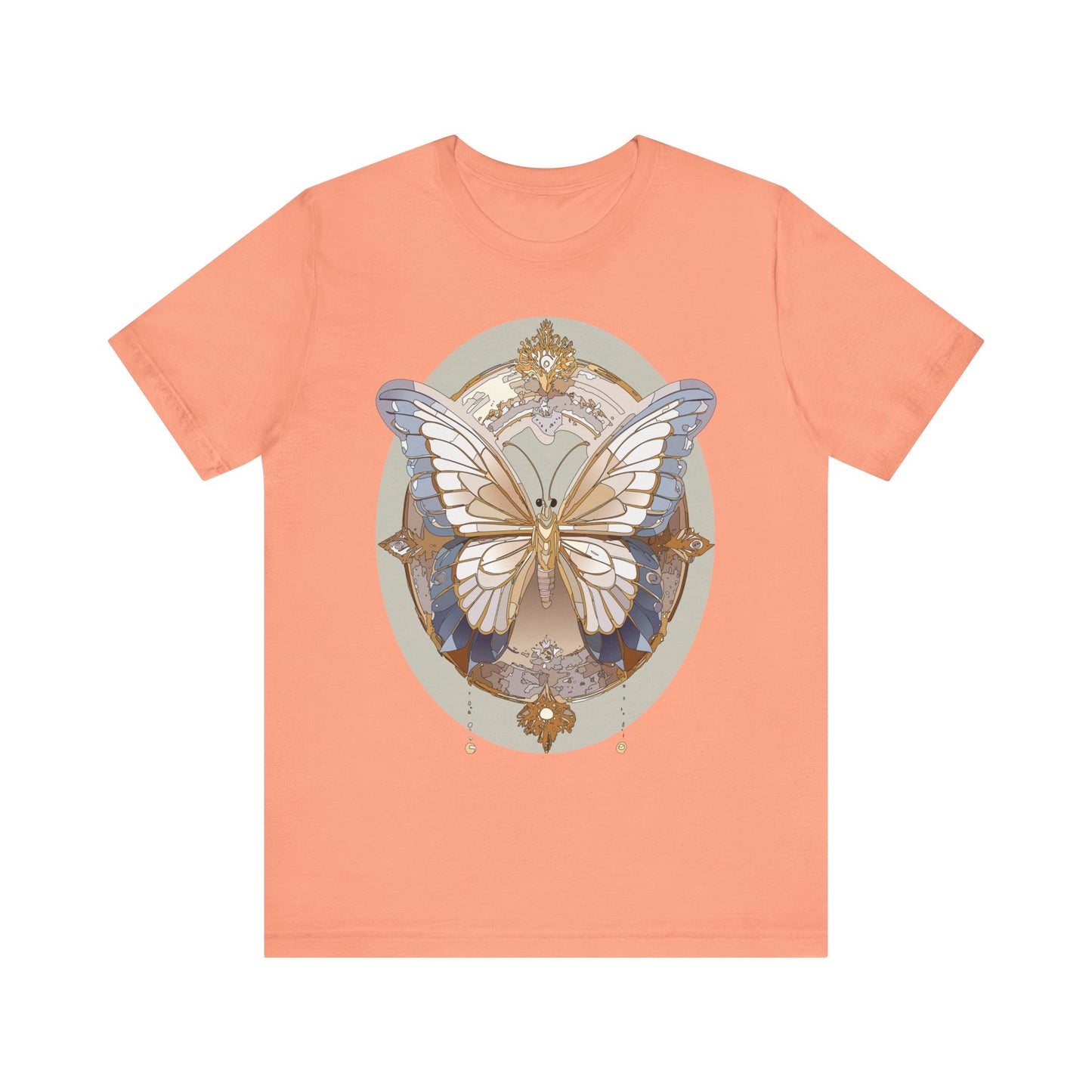 Butterfly Shirt, Shirt with Butterfly, Tee Shirt with Antique Butterfly
