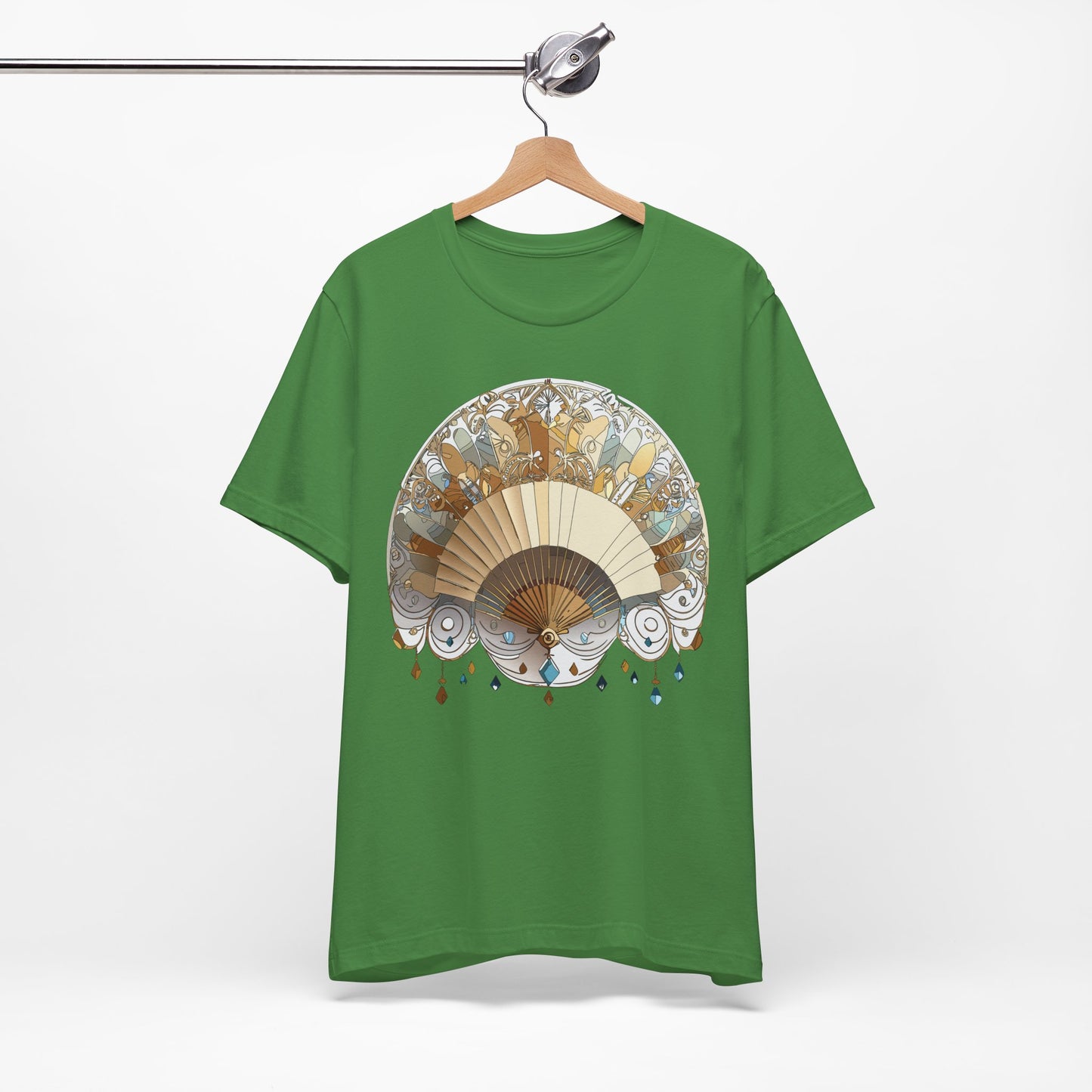 Fan shirt, Shirt with Fan, Tee Shirt with Gold Blower