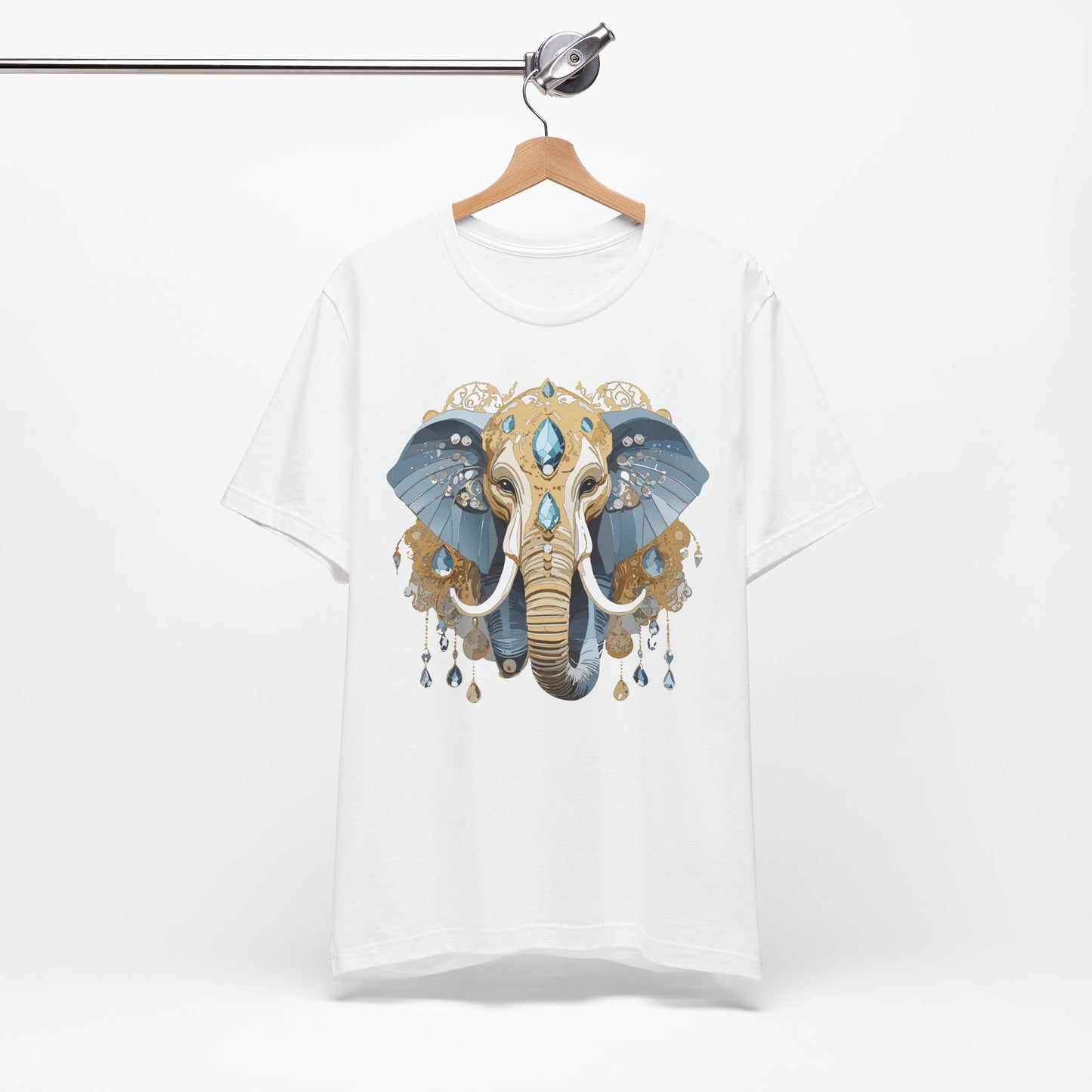 Animal Shirt, Shirt with Animal, Tee Shirt with Gold Animal Medal, Shirt with Antique Animal Medallion