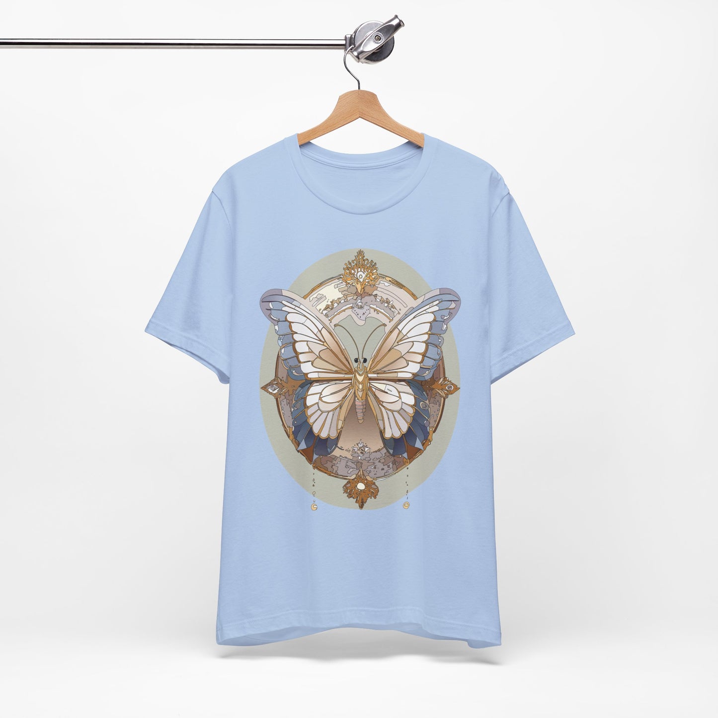 Butterfly Shirt, Shirt with Butterfly, Tee Shirt with Antique Butterfly