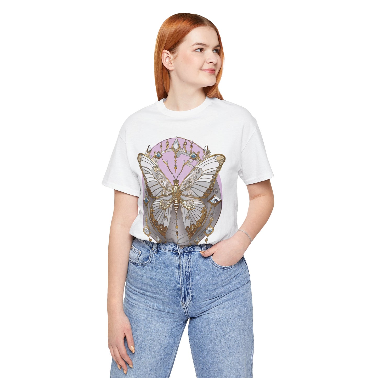 Butterfly Shirt, Shirt with Butterfly, Tee Shirt with Antique Butterfly