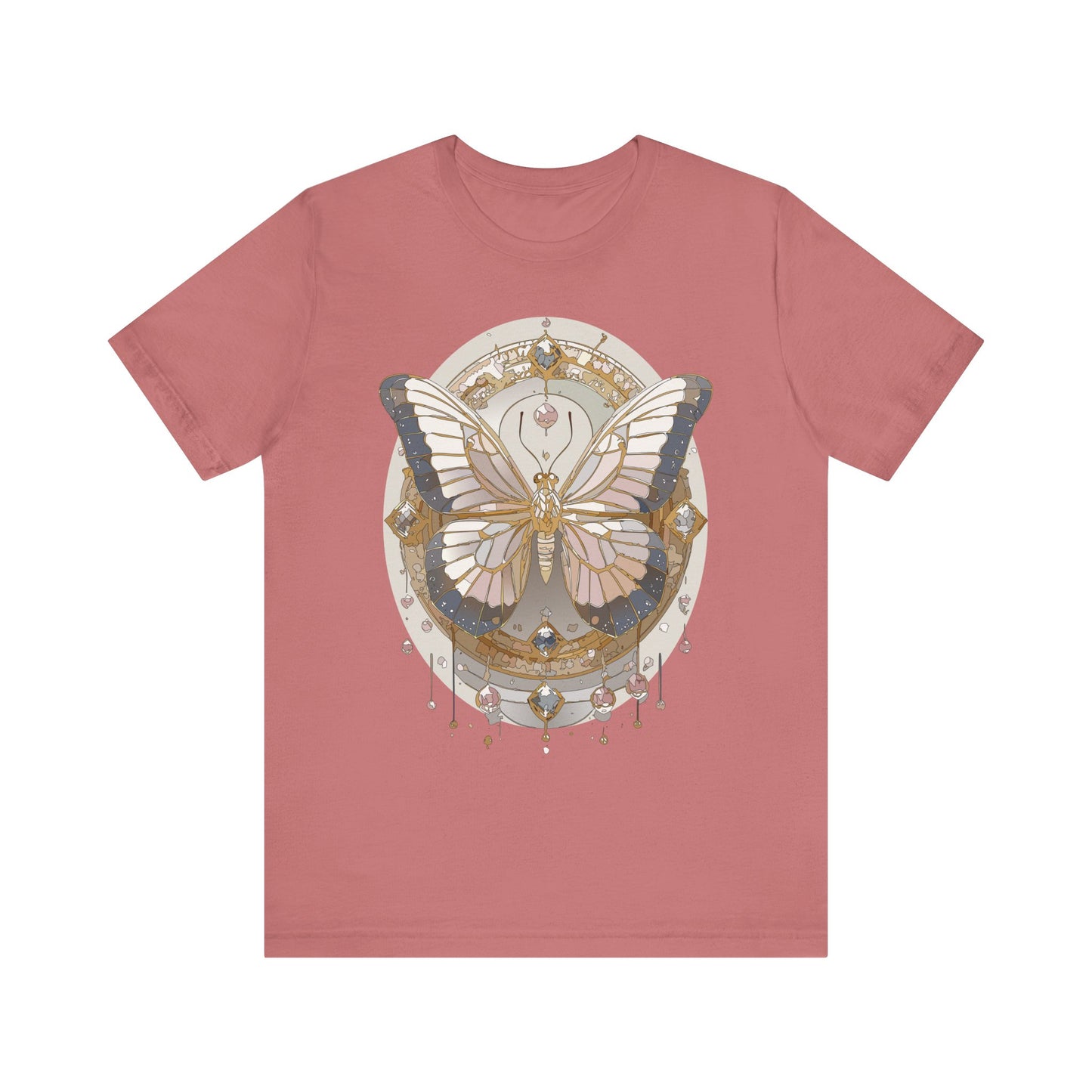 Butterfly Shirt, Shirt with Butterfly, Tee Shirt with Antique Butterfly