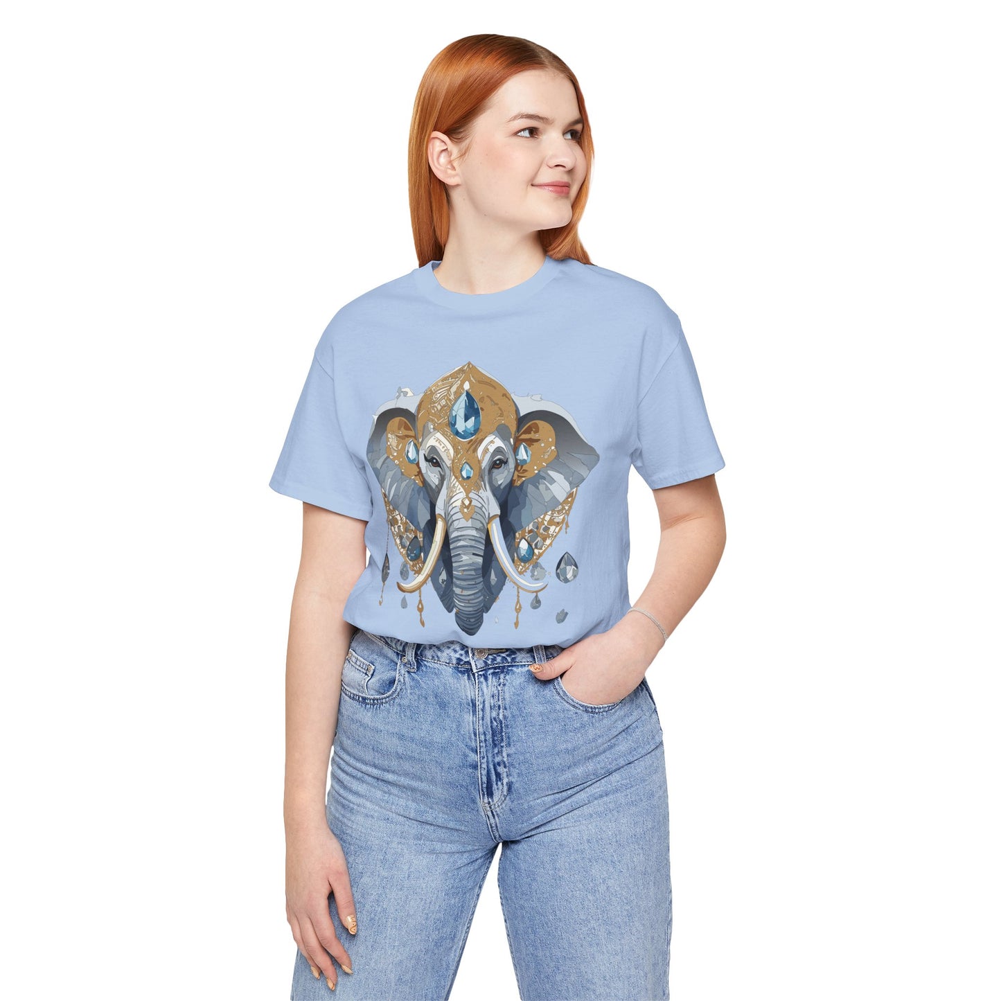 Animal Shirt, Shirt with Animal, Tee Shirt with Gold Animal Medal, Shirt with Antique Animal Medallion