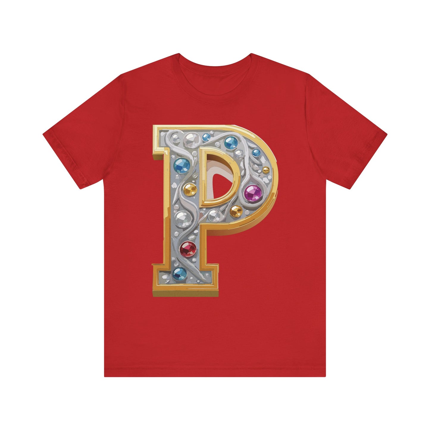 Letter Shirt, Shirt with Letters, Tee Shirt with Gold Letter, Shirt with Antique Letters