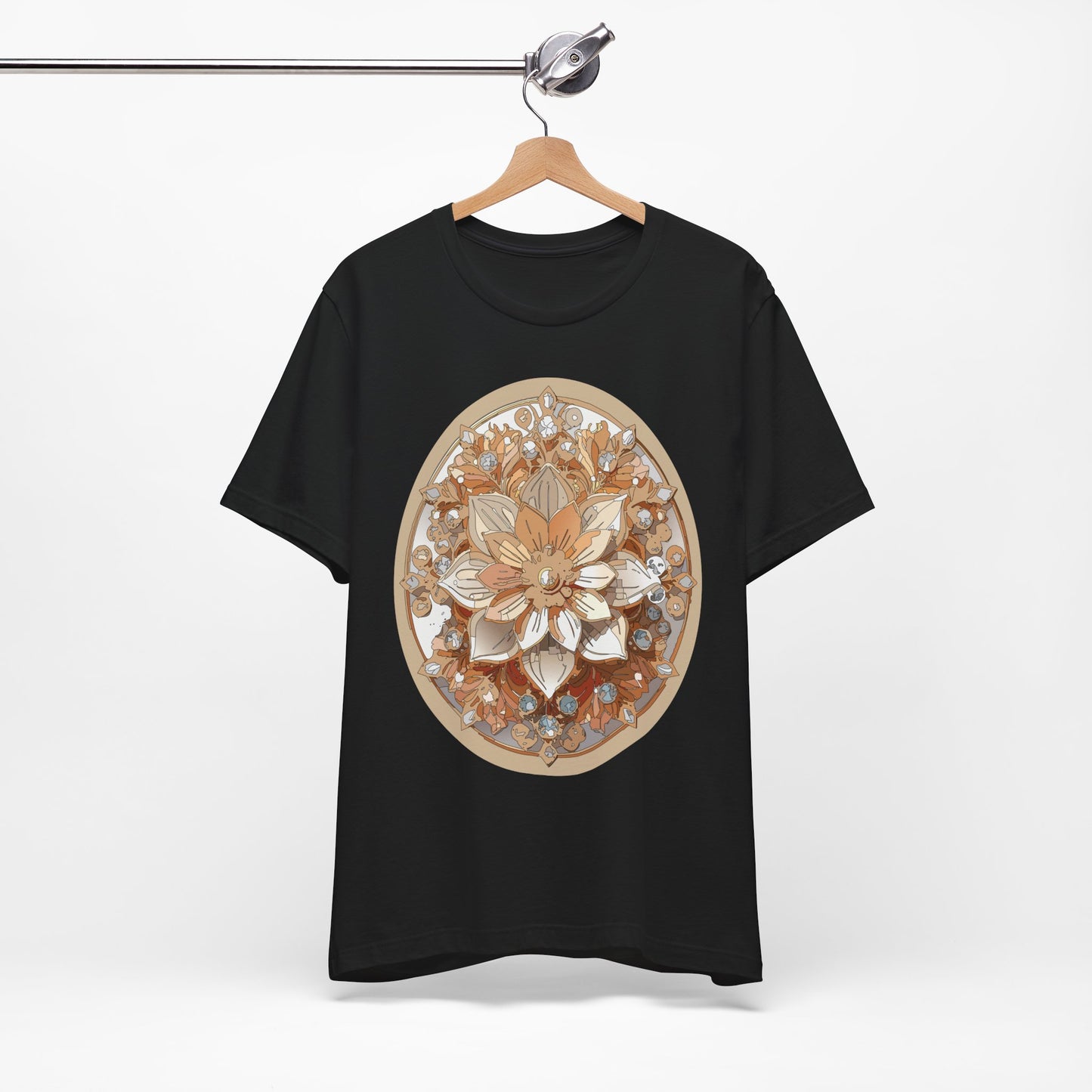 Floral Shirt, Flower Shirt, Tee Shirt with Antique Flower