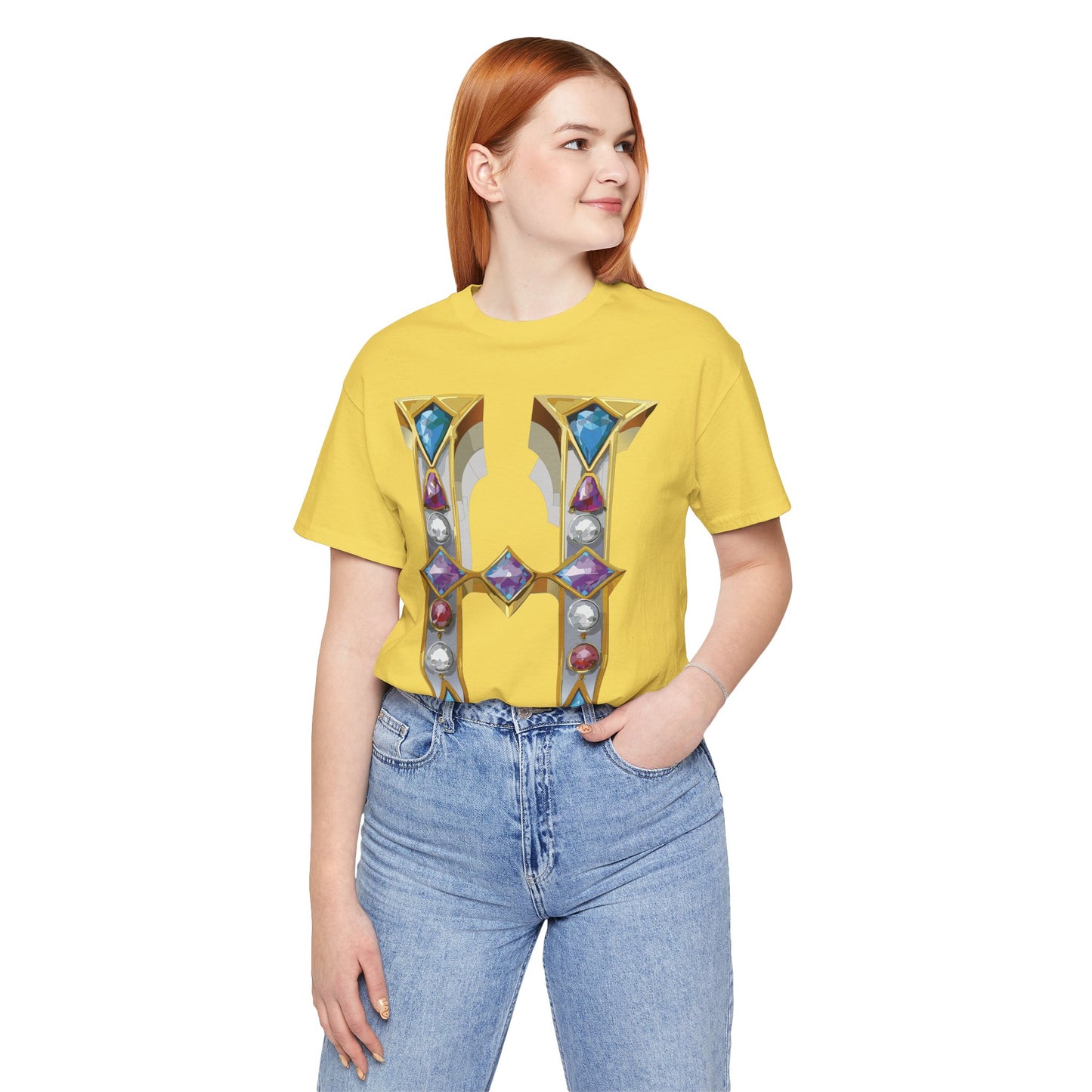 Letter Shirt, Shirt with Letters, Tee Shirt with Gold Letter, Shirt with Antique Letters