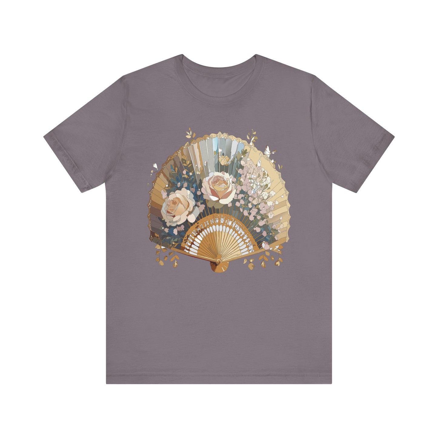 Fan shirt, Shirt with Fan, Tee Shirt with Gold Blower