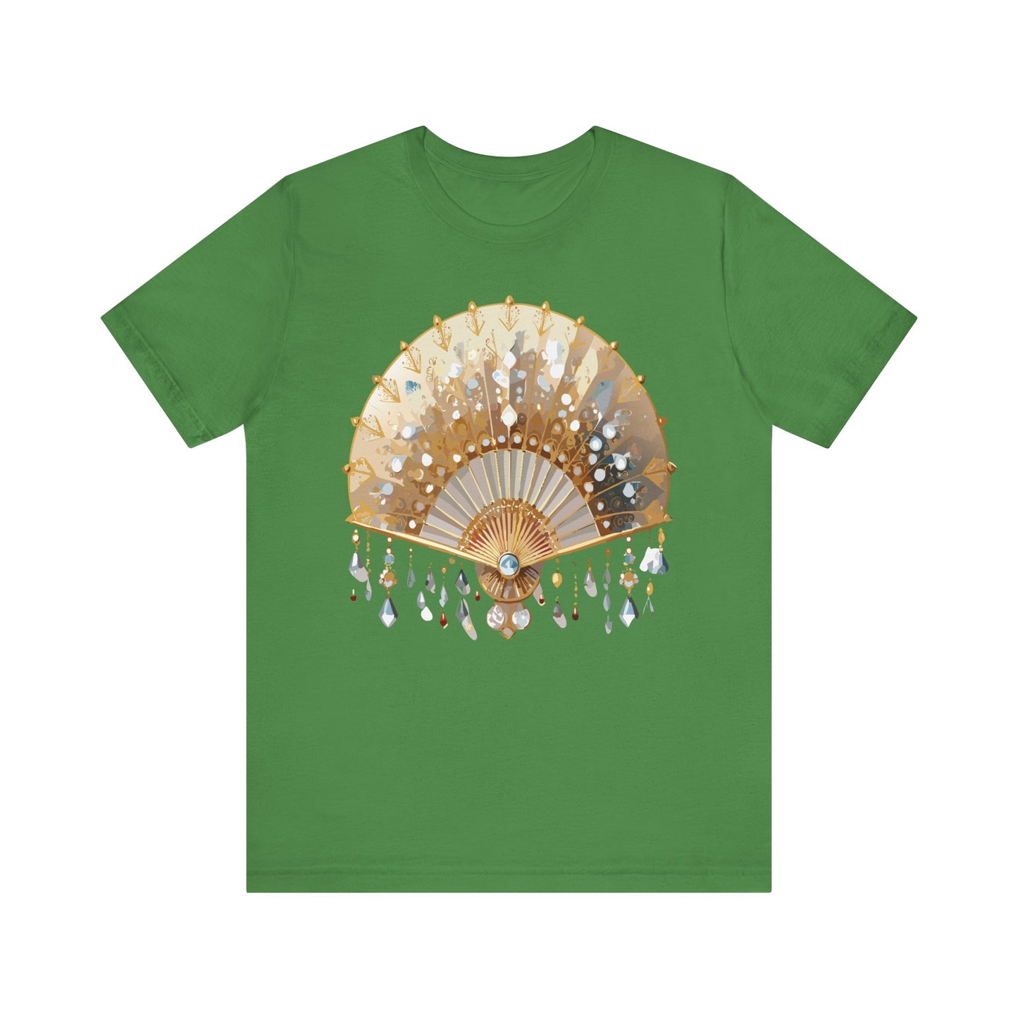 Fan shirt, Shirt with Fan, Tee Shirt with Gold Blower