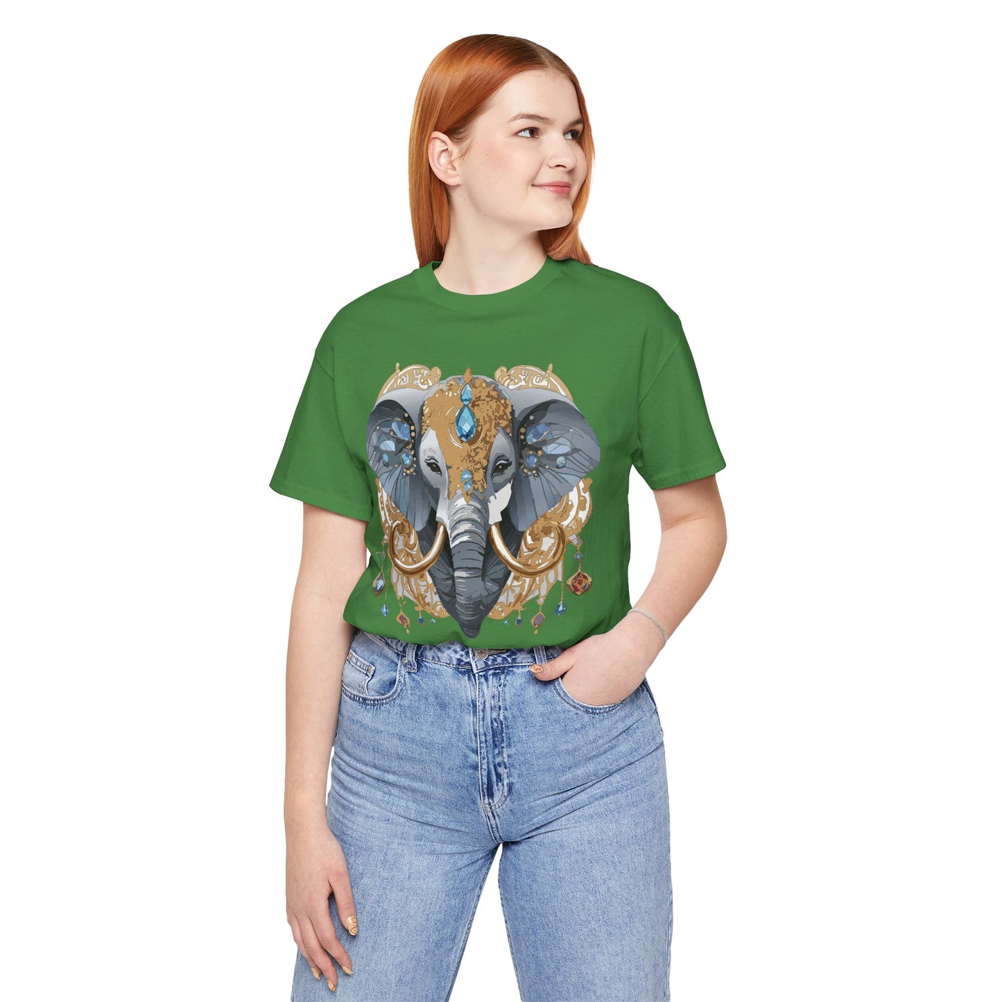 Animal Shirt, Shirt with Animal, Tee Shirt with Gold Animal Medal, Shirt with Antique Animal Medallion