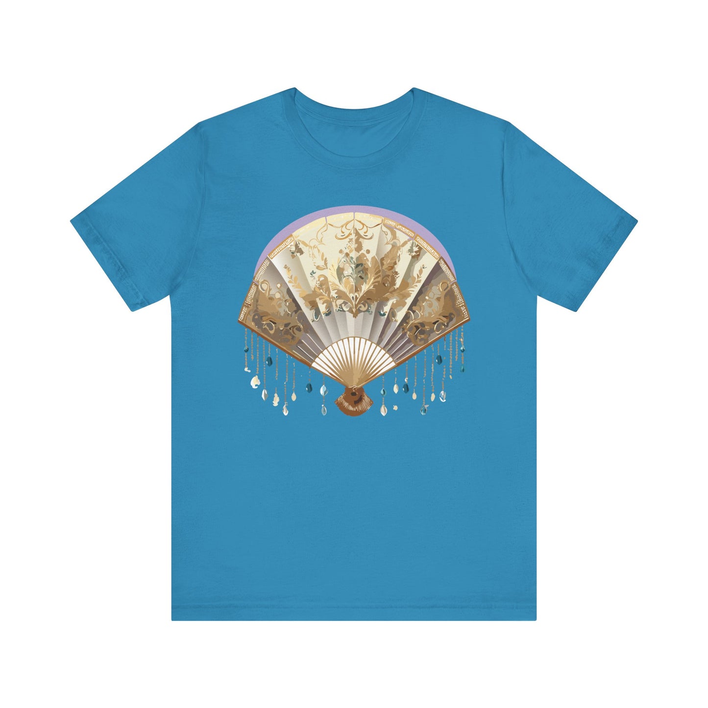 Fan shirt, Shirt with Fan, Tee Shirt with Gold Blower