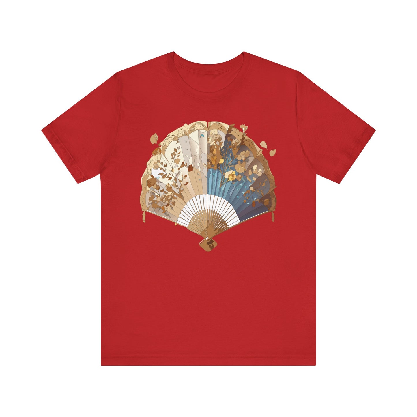 Fan shirt, Shirt with Fan, Tee Shirt with Gold Blower