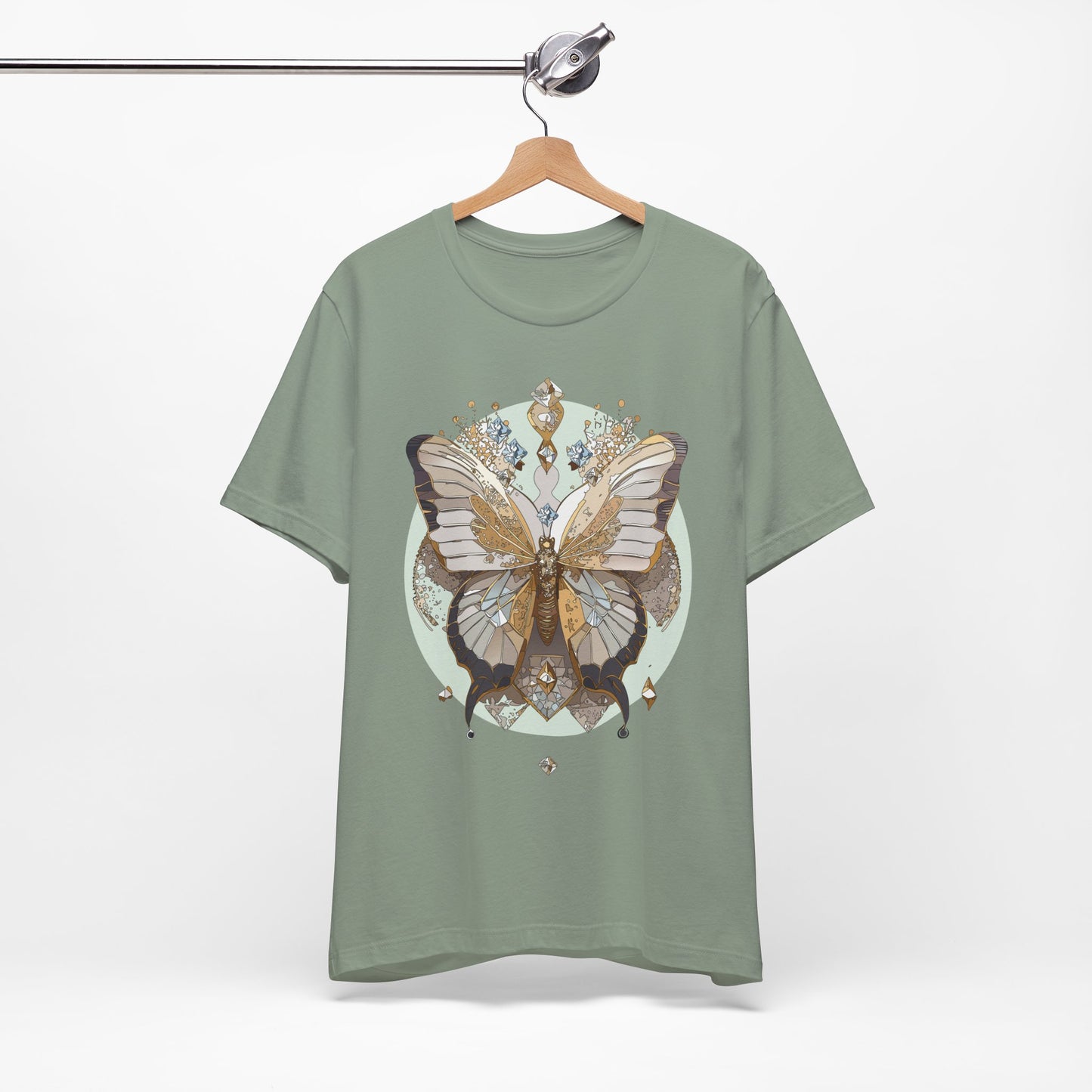 Butterfly Shirt, Shirt with Butterfly, Tee Shirt with Antique Butterfly