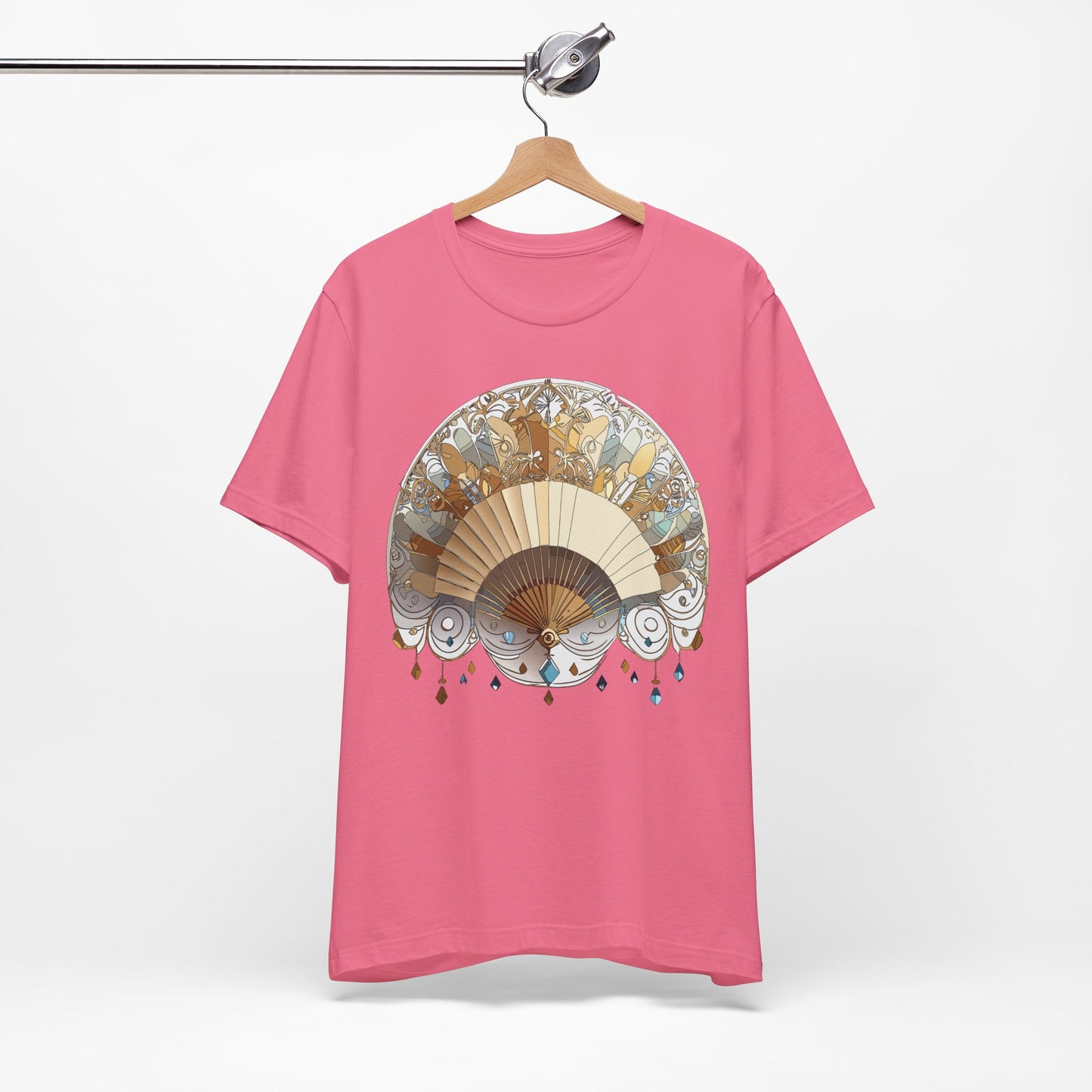 Fan shirt, Shirt with Fan, Tee Shirt with Gold Blower