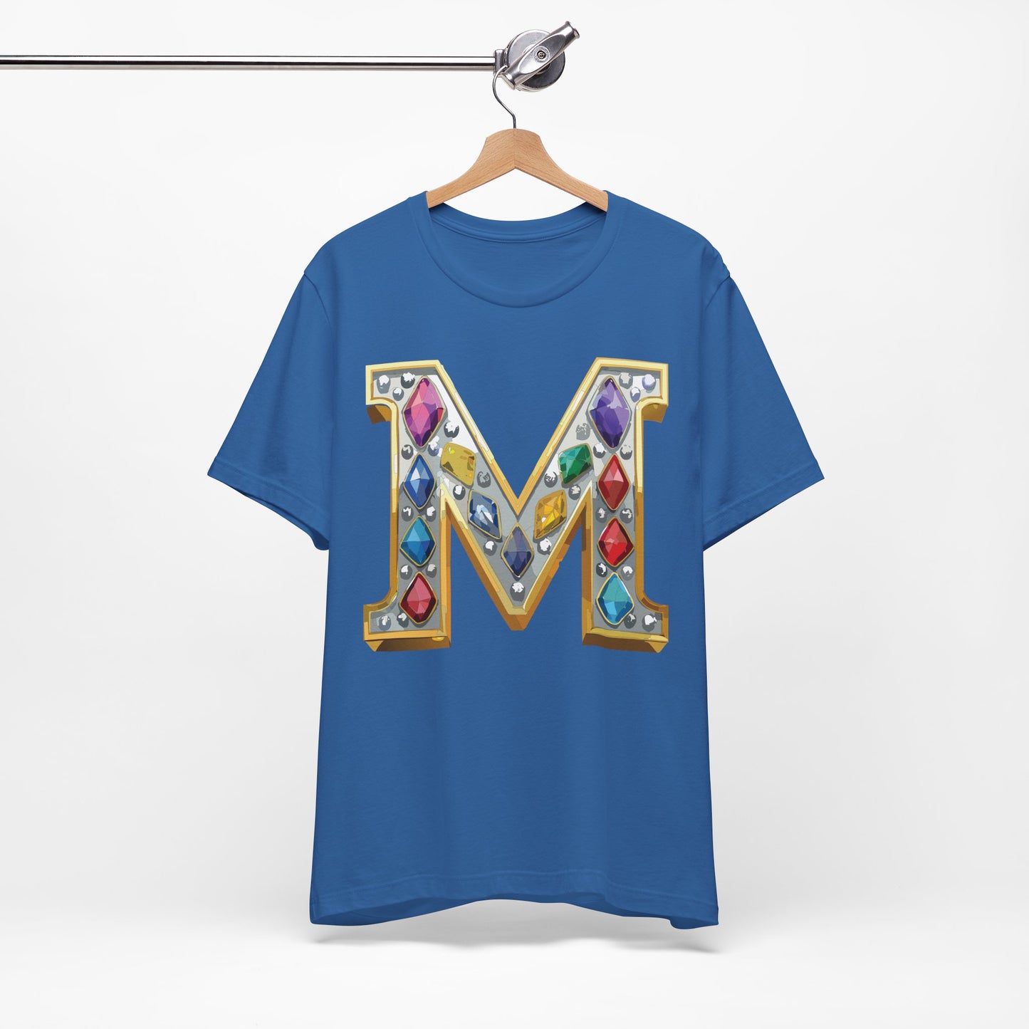 Letter Shirt, Shirt with Letters, Tee Shirt with Gold Letter, Shirt with Antique Letters