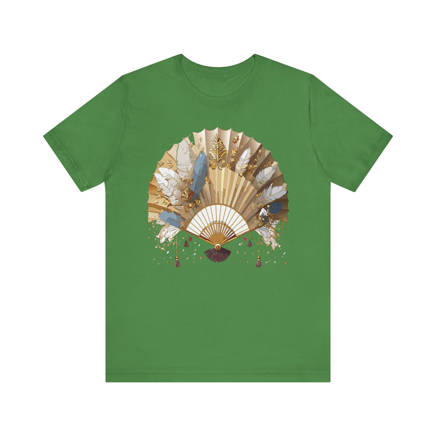 Fan shirt, Shirt with Fan, Tee Shirt with Gold Blower