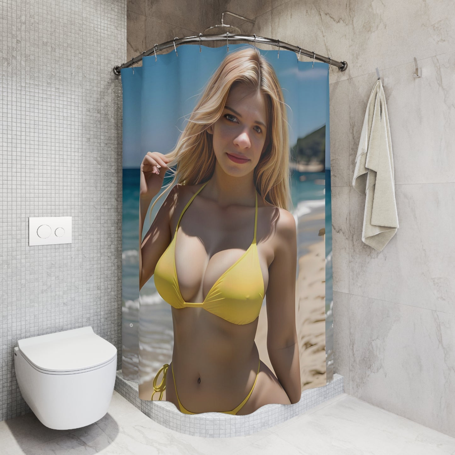 Woman Shower Curtain