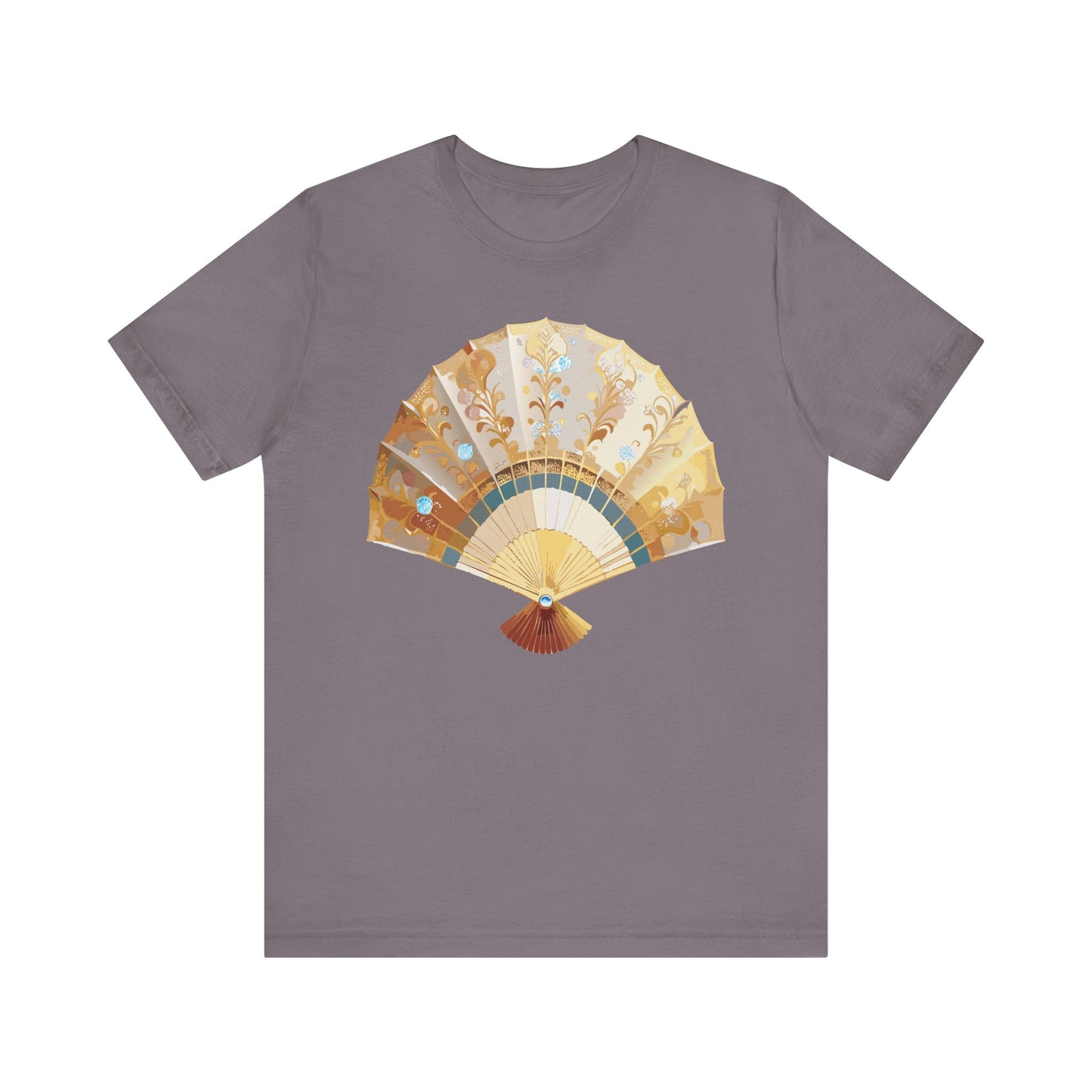Fan shirt, Shirt with Fan, Tee Shirt with Gold Blower