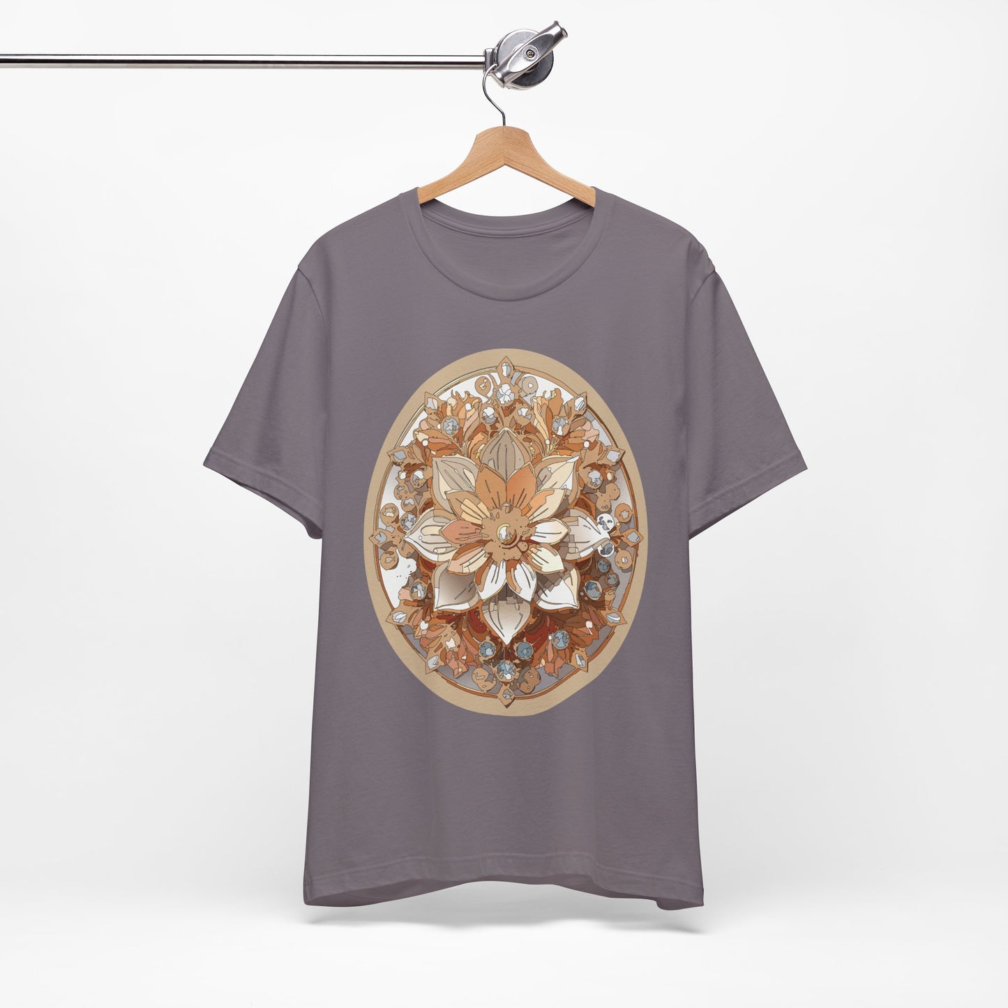 Floral Shirt, Flower Shirt, Tee Shirt with Antique Flower
