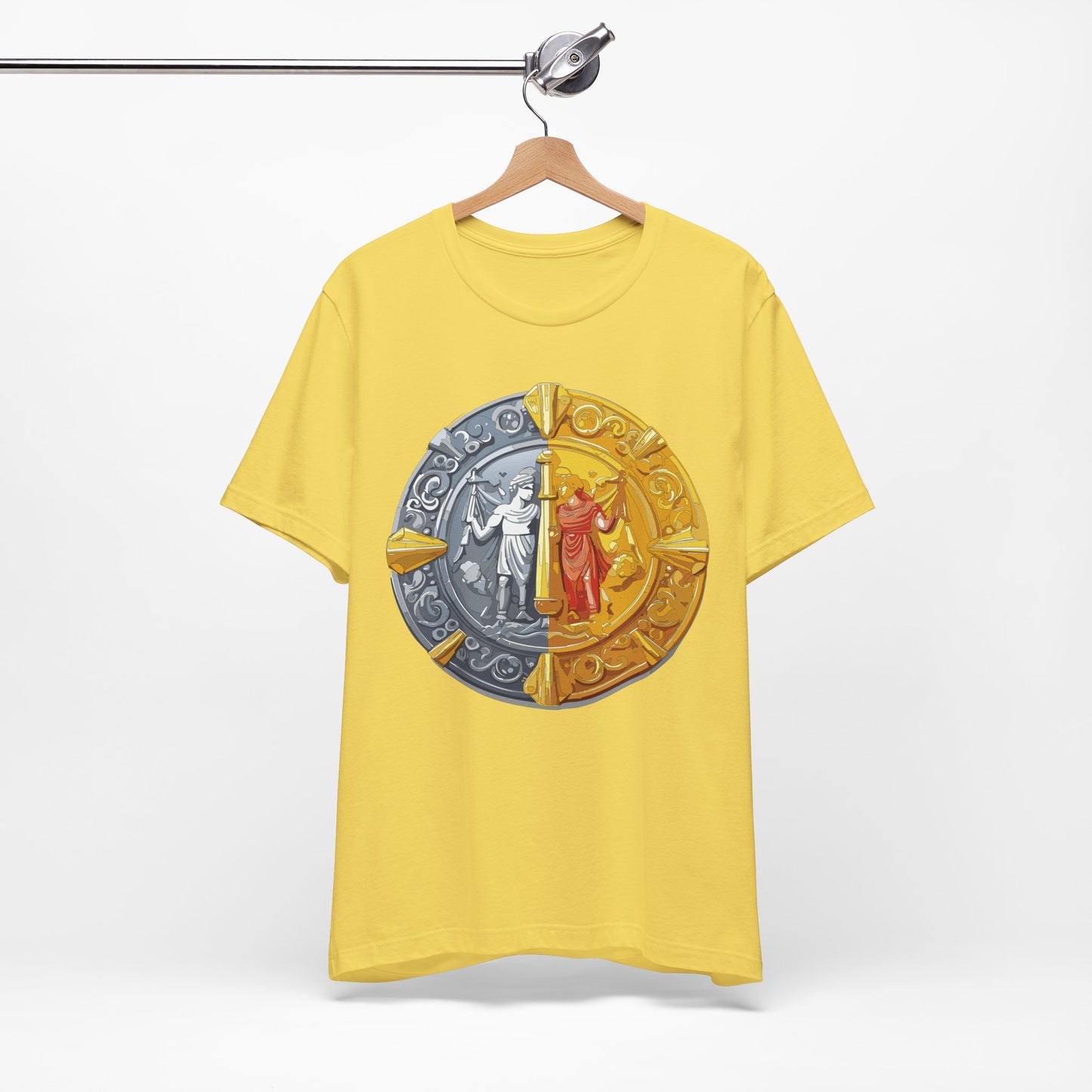 Coin Shirt, Shirt with Coin, Tee Shirt with Gold Coin, Shirt with Antique Coin