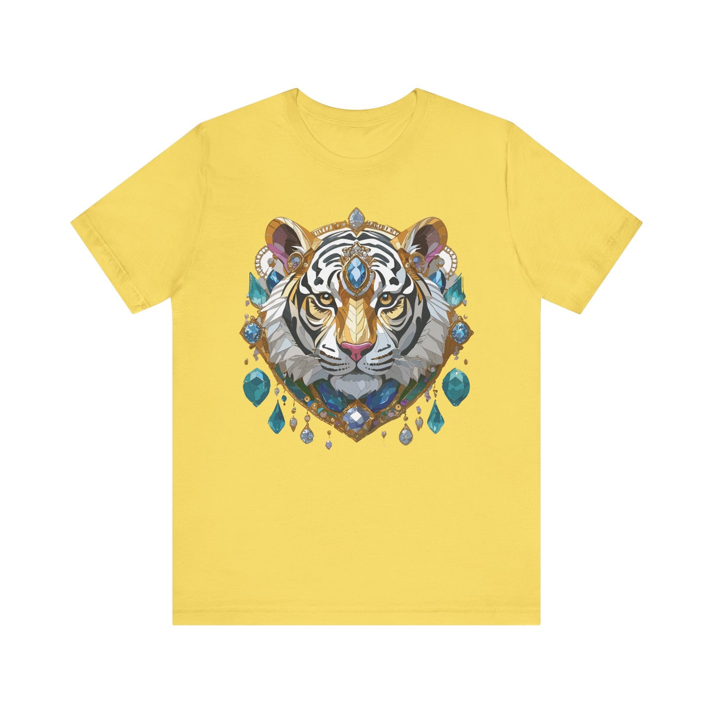Animal Shirt, Shirt with Animal, Tee Shirt with Gold Animal Medal, Shirt with Antique Animal Medallion
