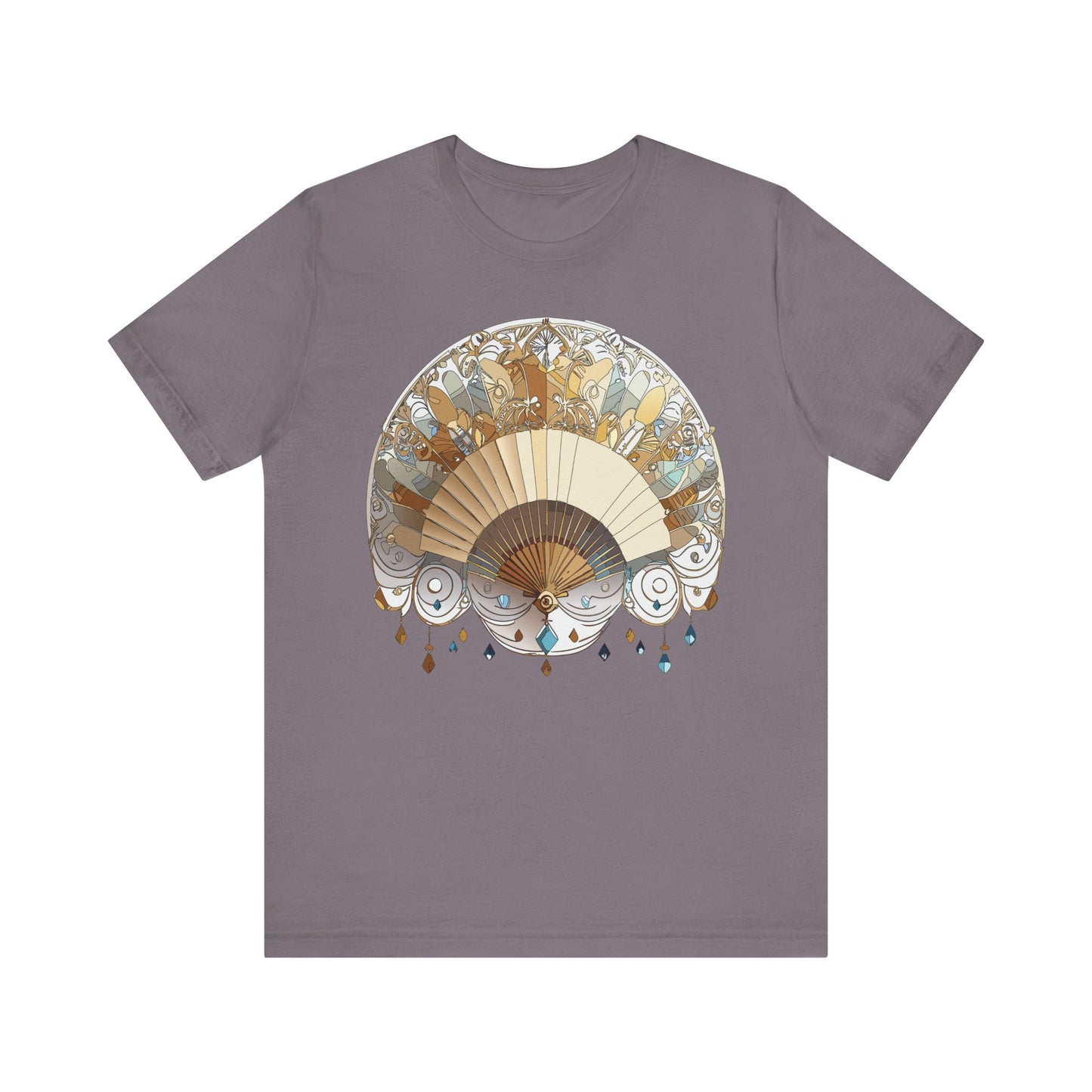 Fan shirt, Shirt with Fan, Tee Shirt with Gold Blower