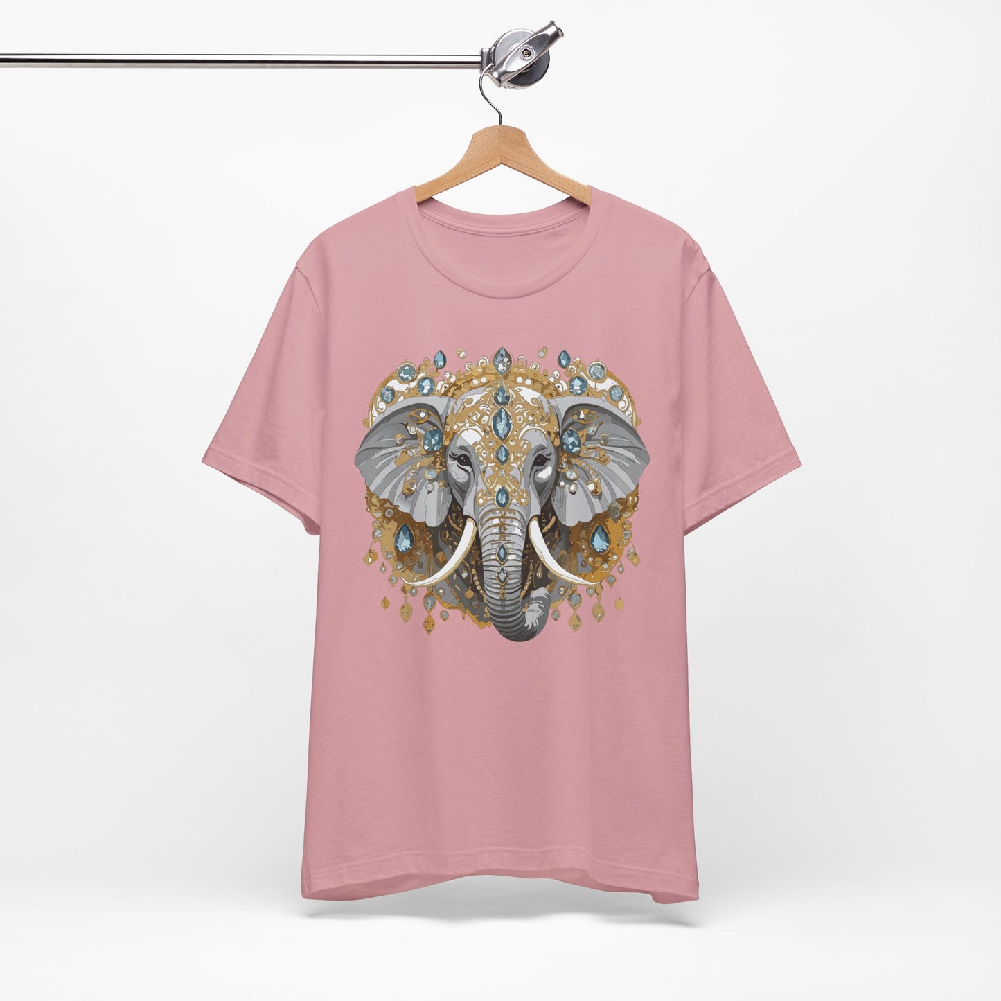Animal Shirt, Shirt with Animal, Tee Shirt with Gold Animal Medal, Shirt with Antique Animal Medallion