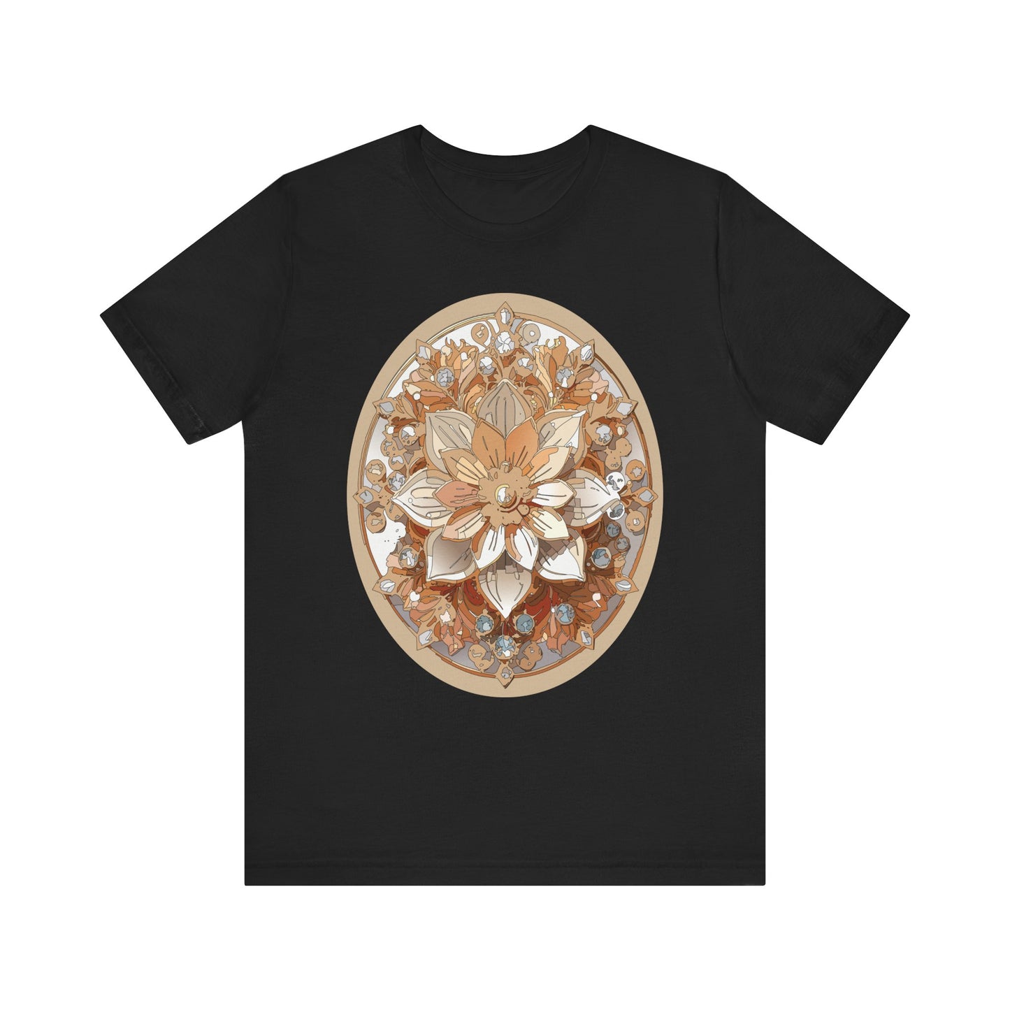 Floral Shirt, Flower Shirt, Tee Shirt with Antique Flower