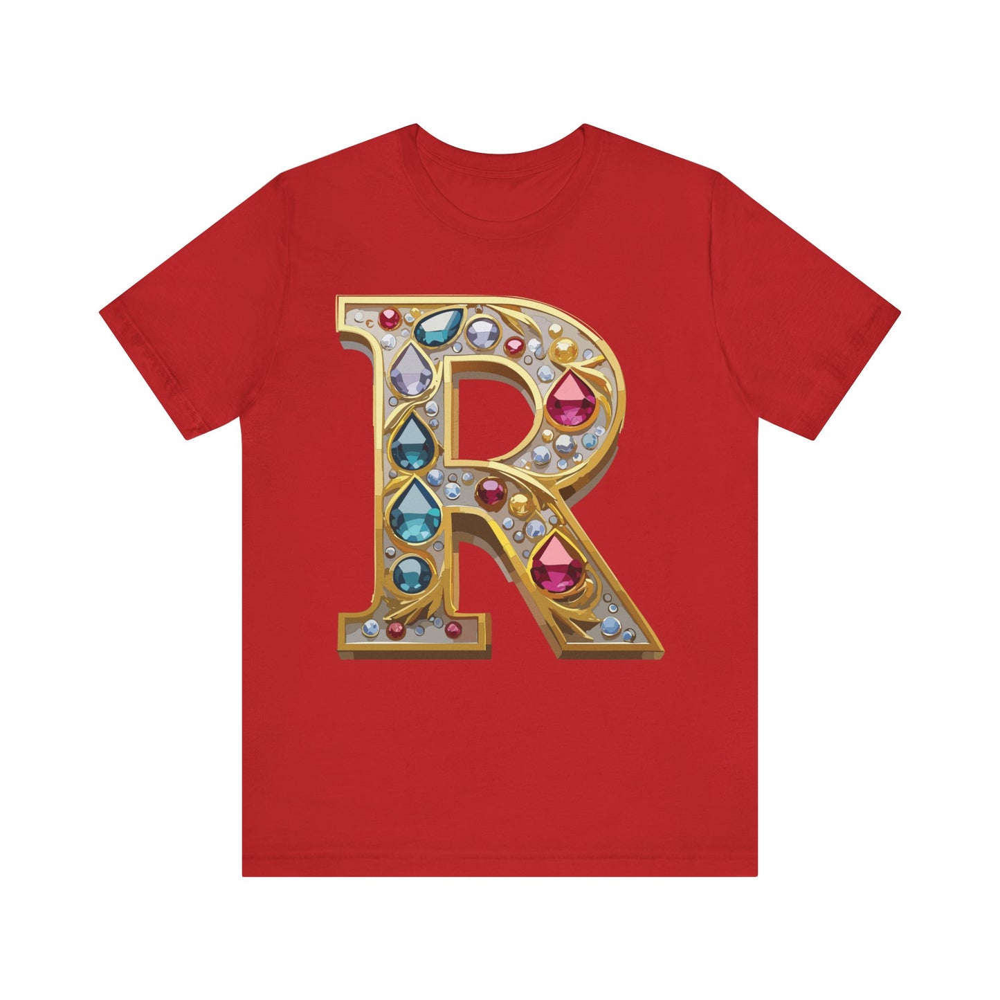Letter Shirt, Shirt with Letters, Tee Shirt with Gold Letter, Shirt with Antique Letters