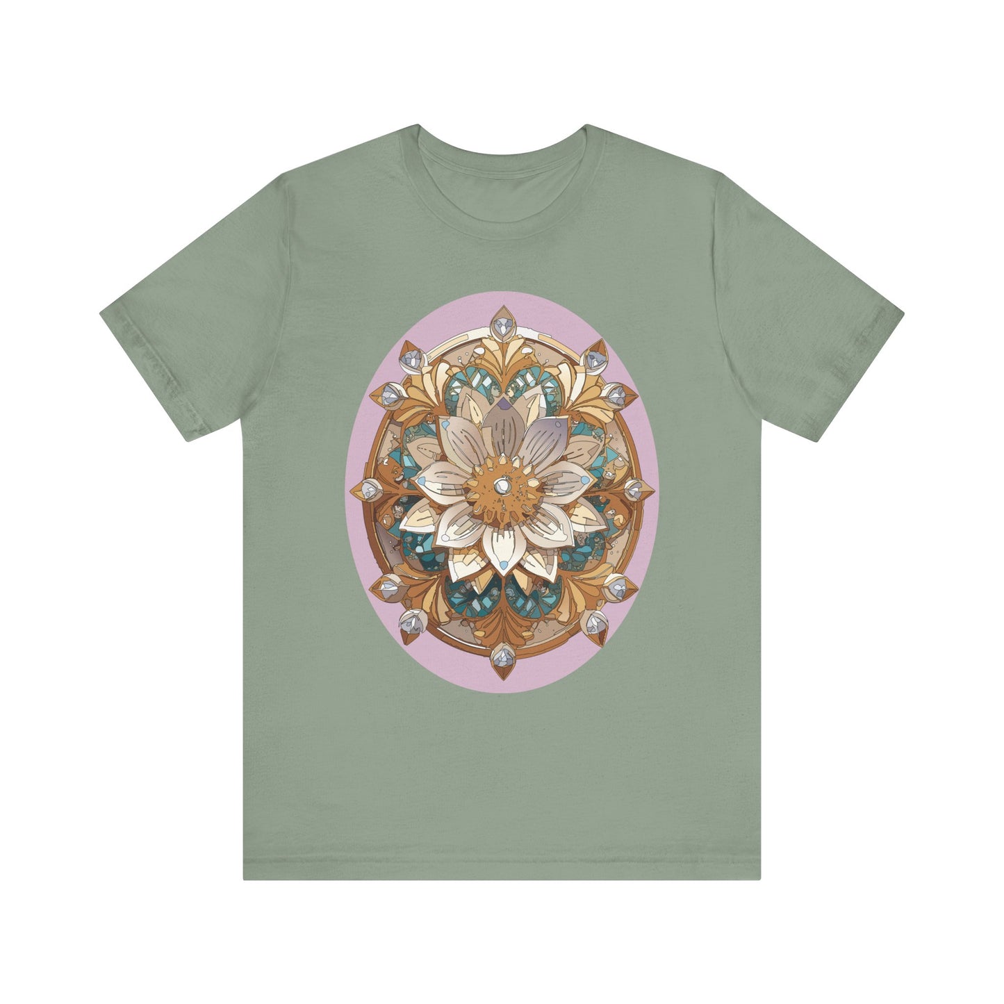 Floral Shirt, Flower Shirt, Tee Shirt with Antique Flower