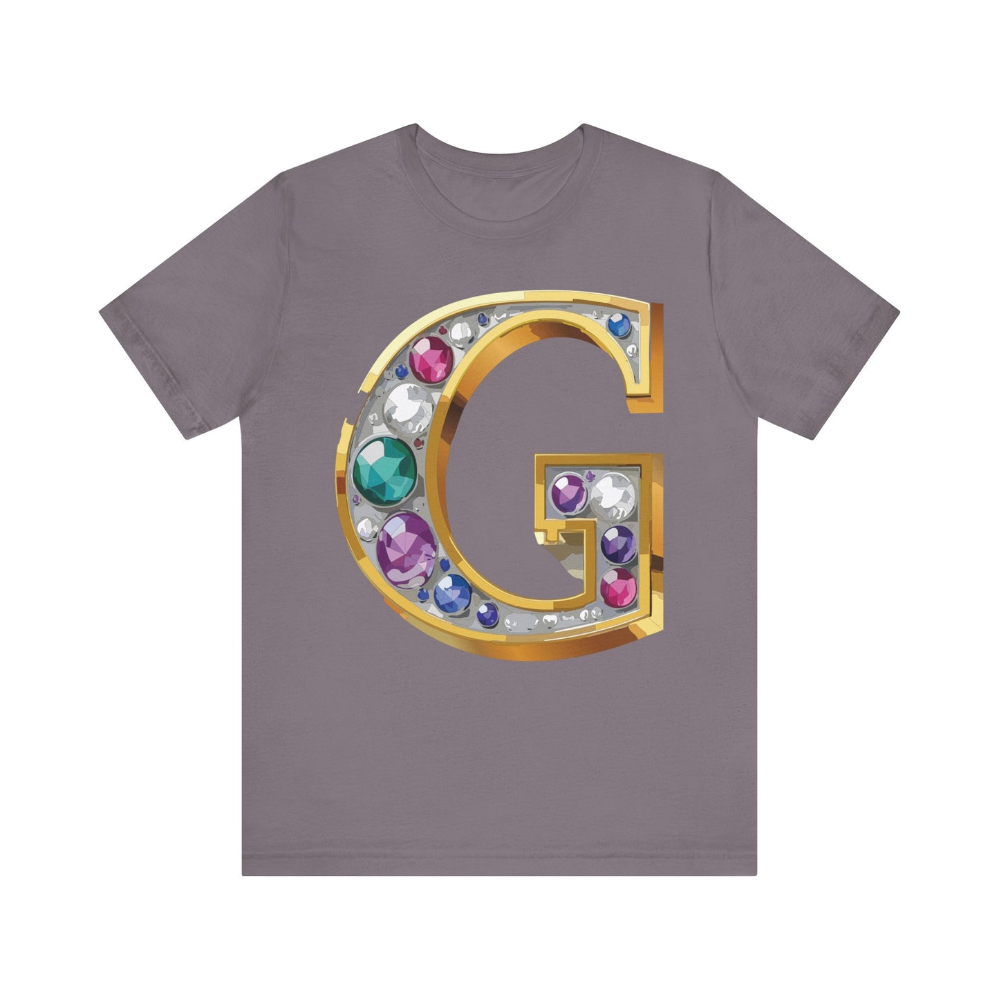 Letter Shirt, Shirt with Letters, Tee Shirt with Gold Letter, Shirt with Antique Letters