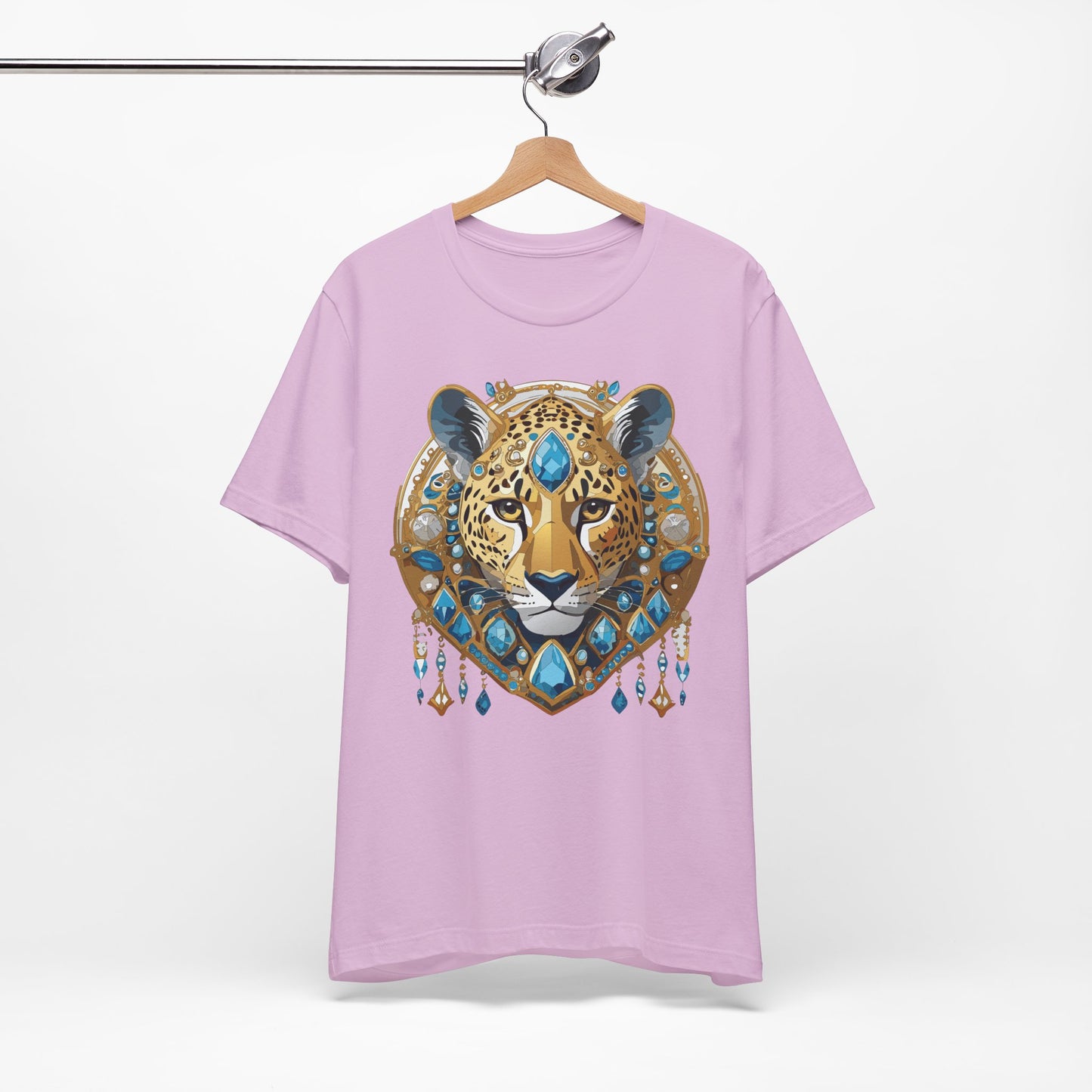 Animal Shirt, Shirt with Animal, Tee Shirt with Gold Animal Medal, Shirt with Antique Animal Medallion