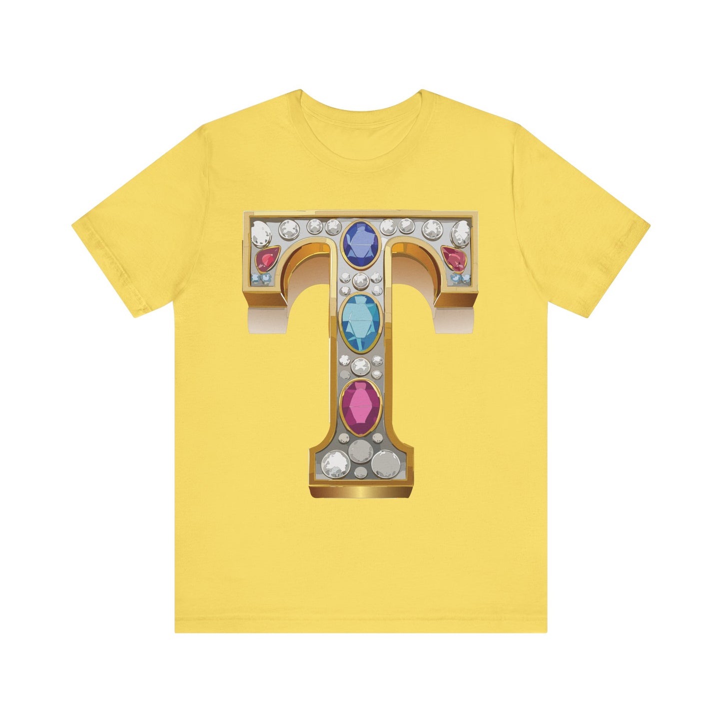 Letter Shirt, Shirt with Letters, Tee Shirt with Gold Letter, Shirt with Antique Letters