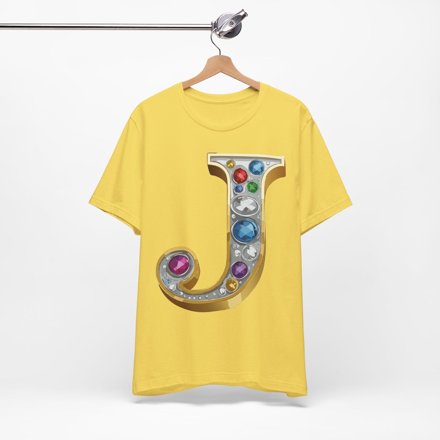 Letter Shirt, Shirt with Letters, Tee Shirt with Gold Letter, Shirt with Antique Letters