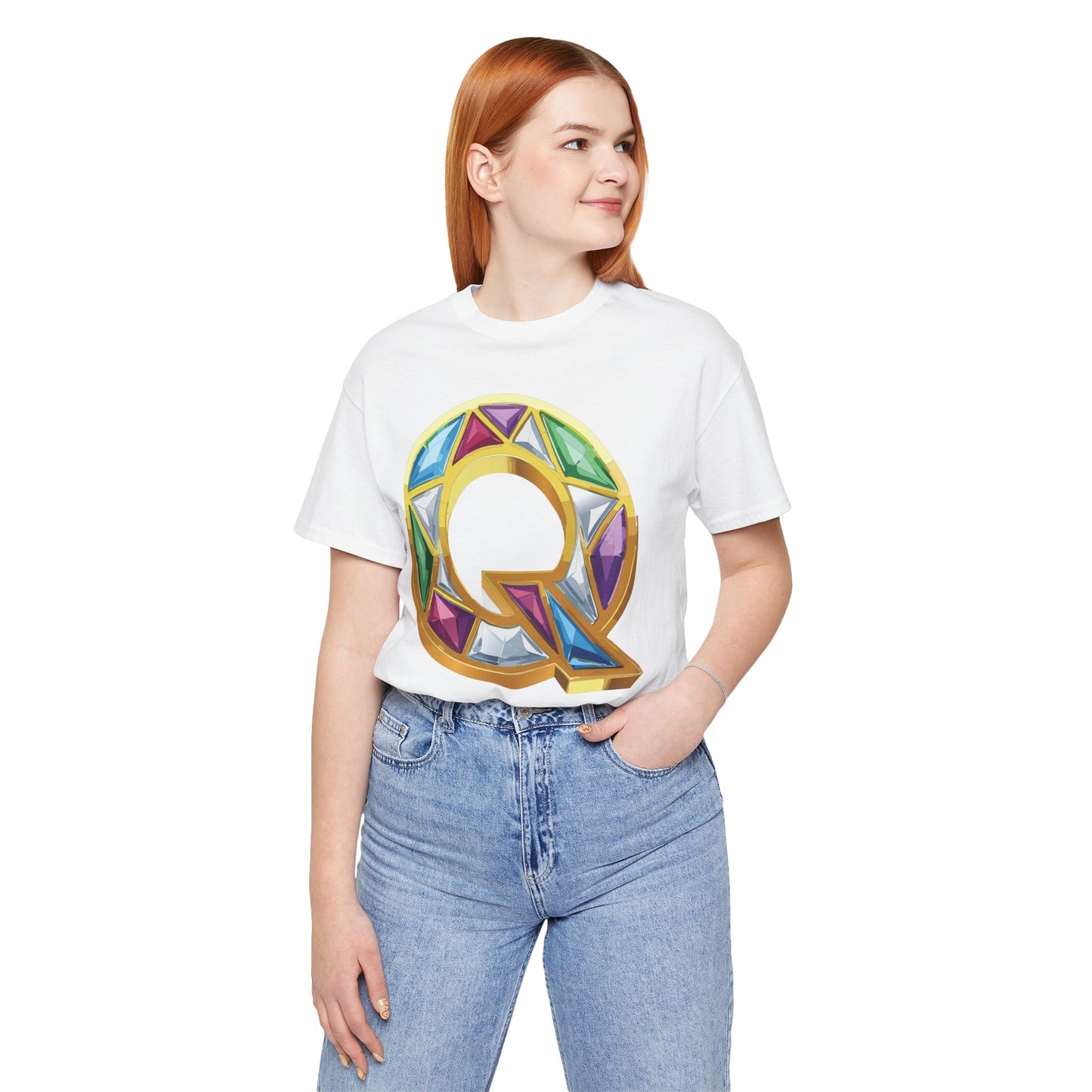 Letter Shirt, Shirt with Letters, Tee Shirt with Gold Letter, Shirt with Antique Letters
