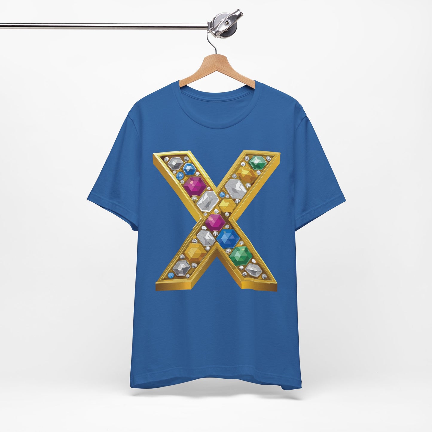 Letter Shirt, Shirt with Letters, Tee Shirt with Gold Letter, Shirt with Antique Letters